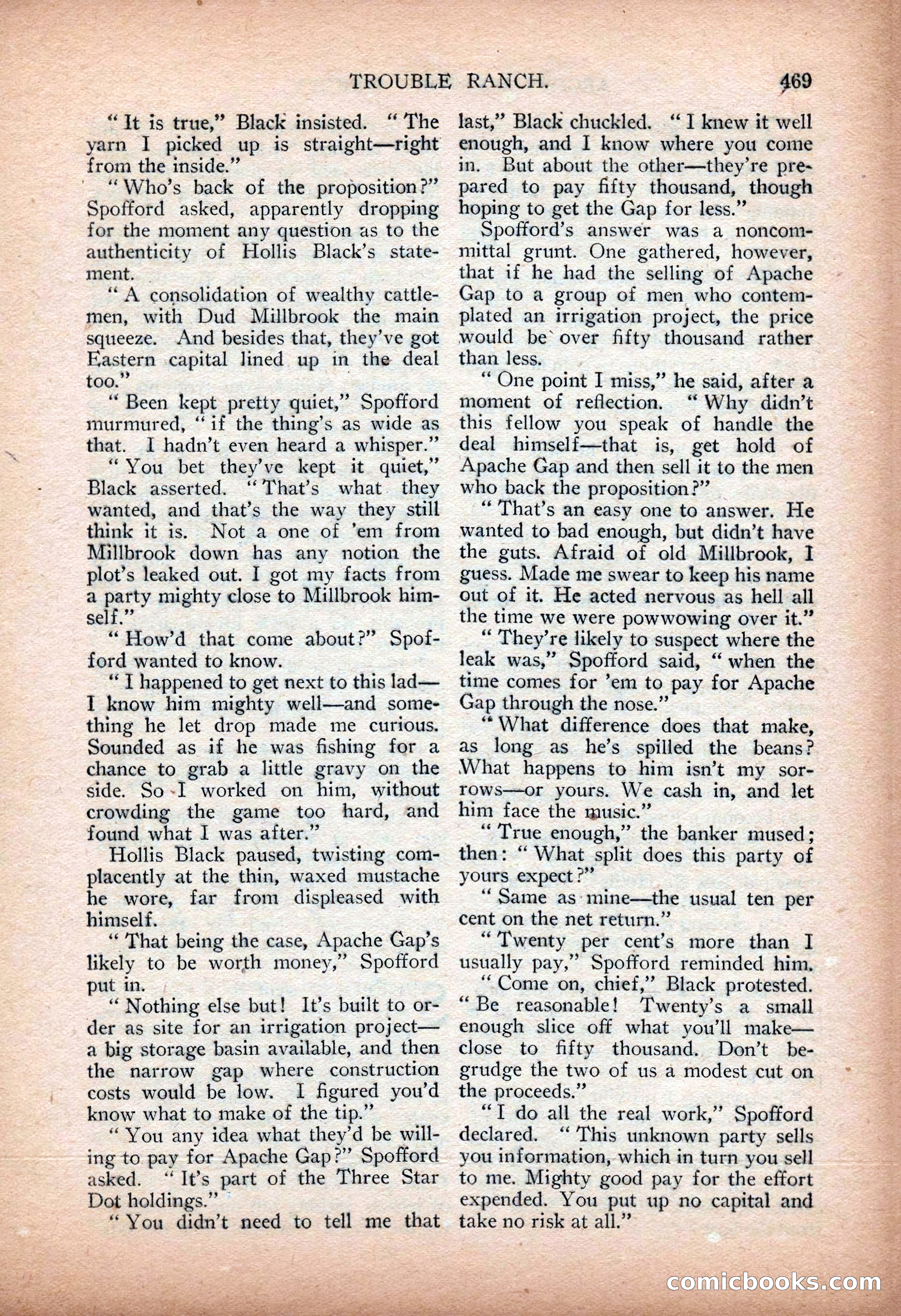 Argosy All-Story Weekly — "Sea Marauders" — page 47 of 156