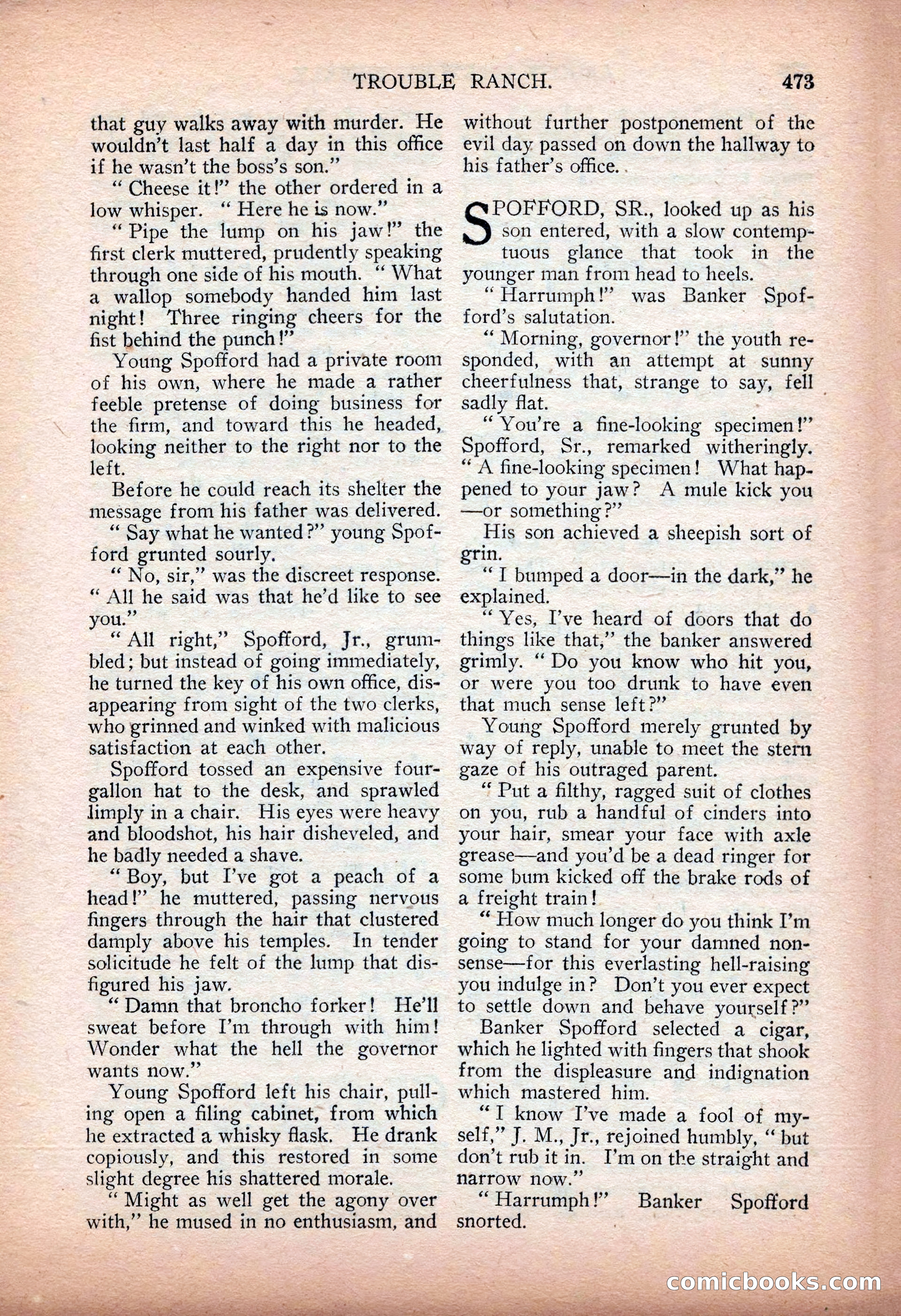 Argosy All-Story Weekly — "Sea Marauders" — page 51 of 156