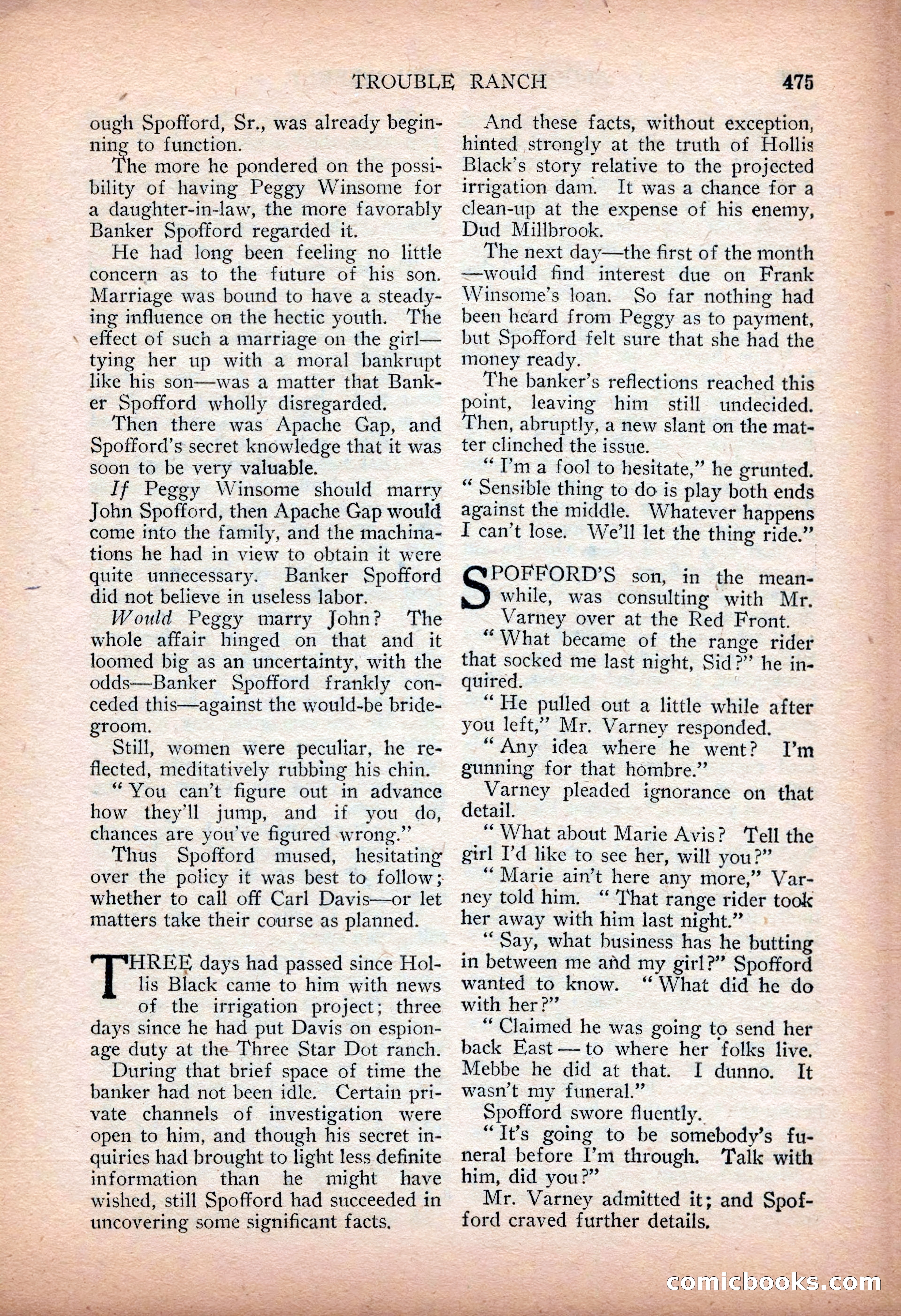 Argosy All-Story Weekly — "Sea Marauders" — page 53 of 156