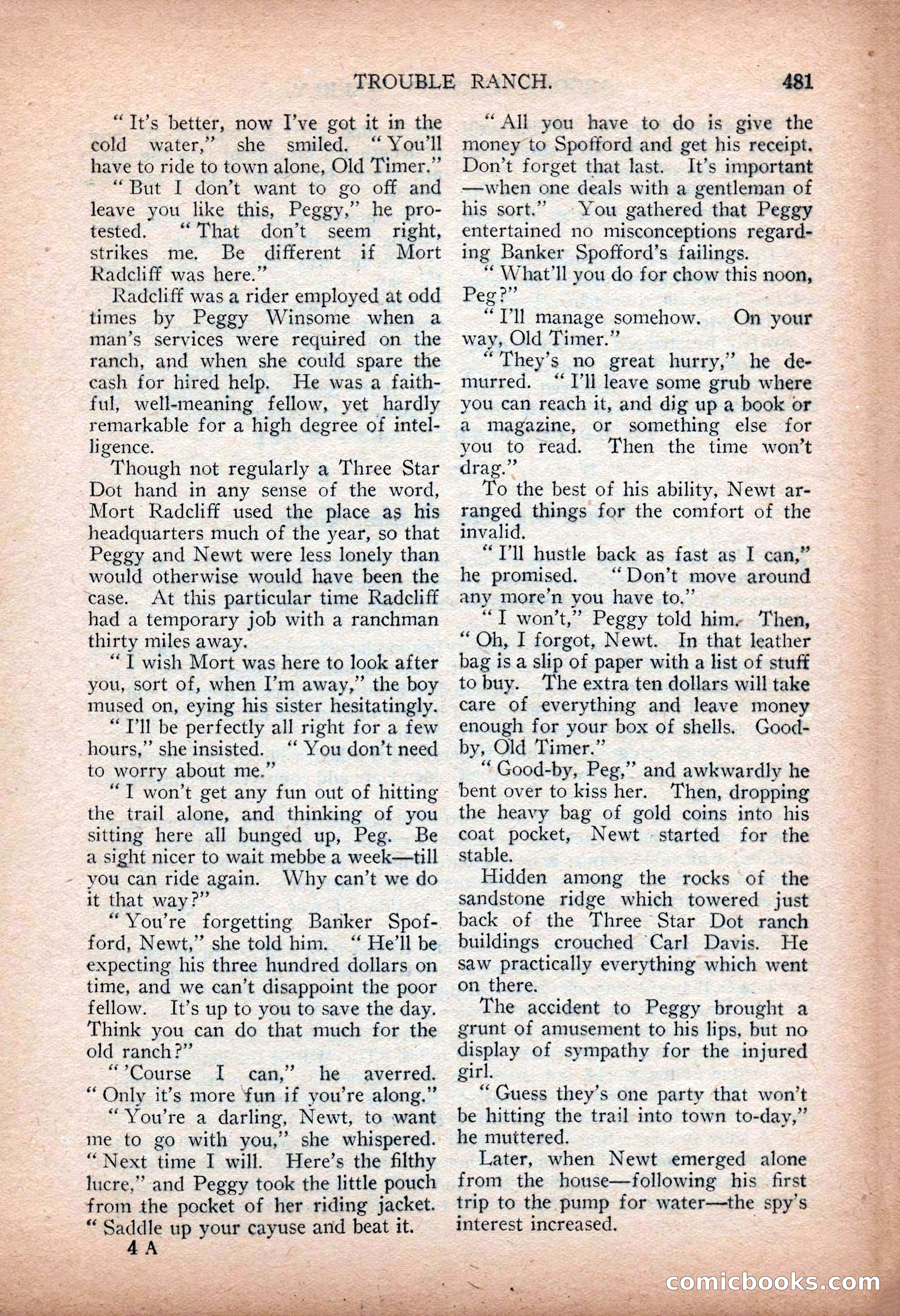 Argosy All-Story Weekly — "Sea Marauders" — page 59 of 156