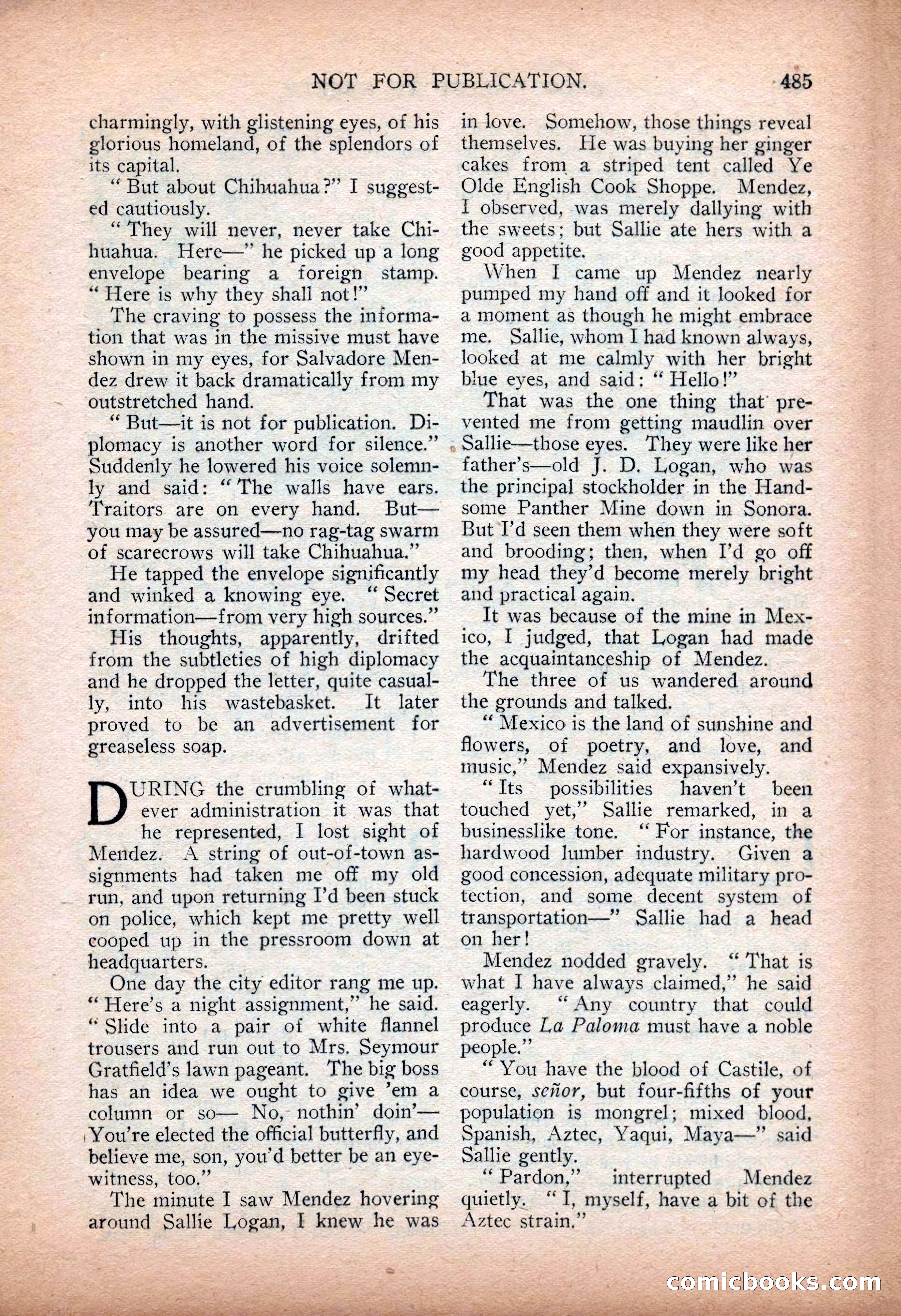 Argosy All-Story Weekly — "Sea Marauders" — page 63 of 156