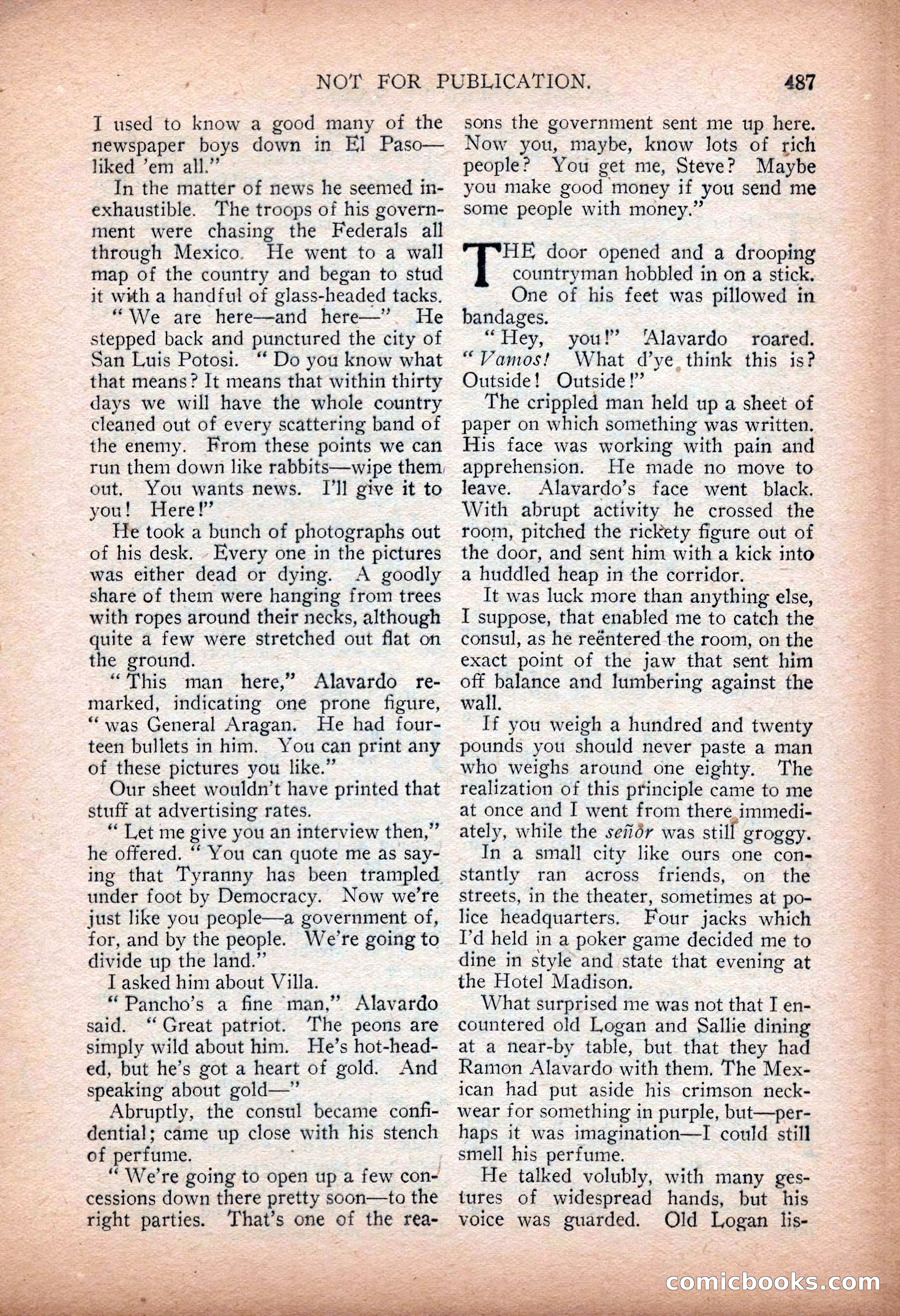 Argosy All-Story Weekly — "Sea Marauders" — page 65 of 156