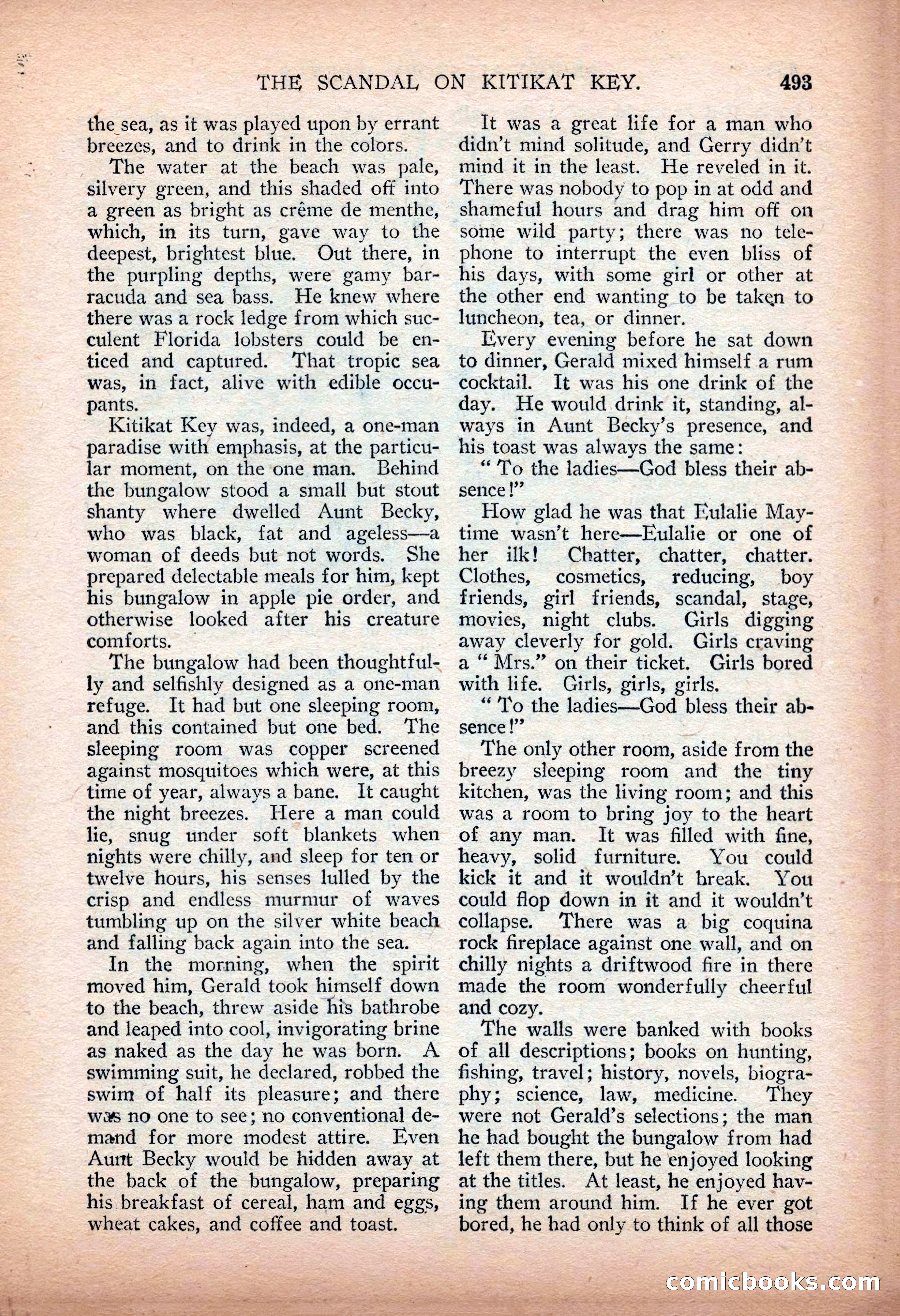 Argosy All-Story Weekly — "Sea Marauders" — page 71 of 156