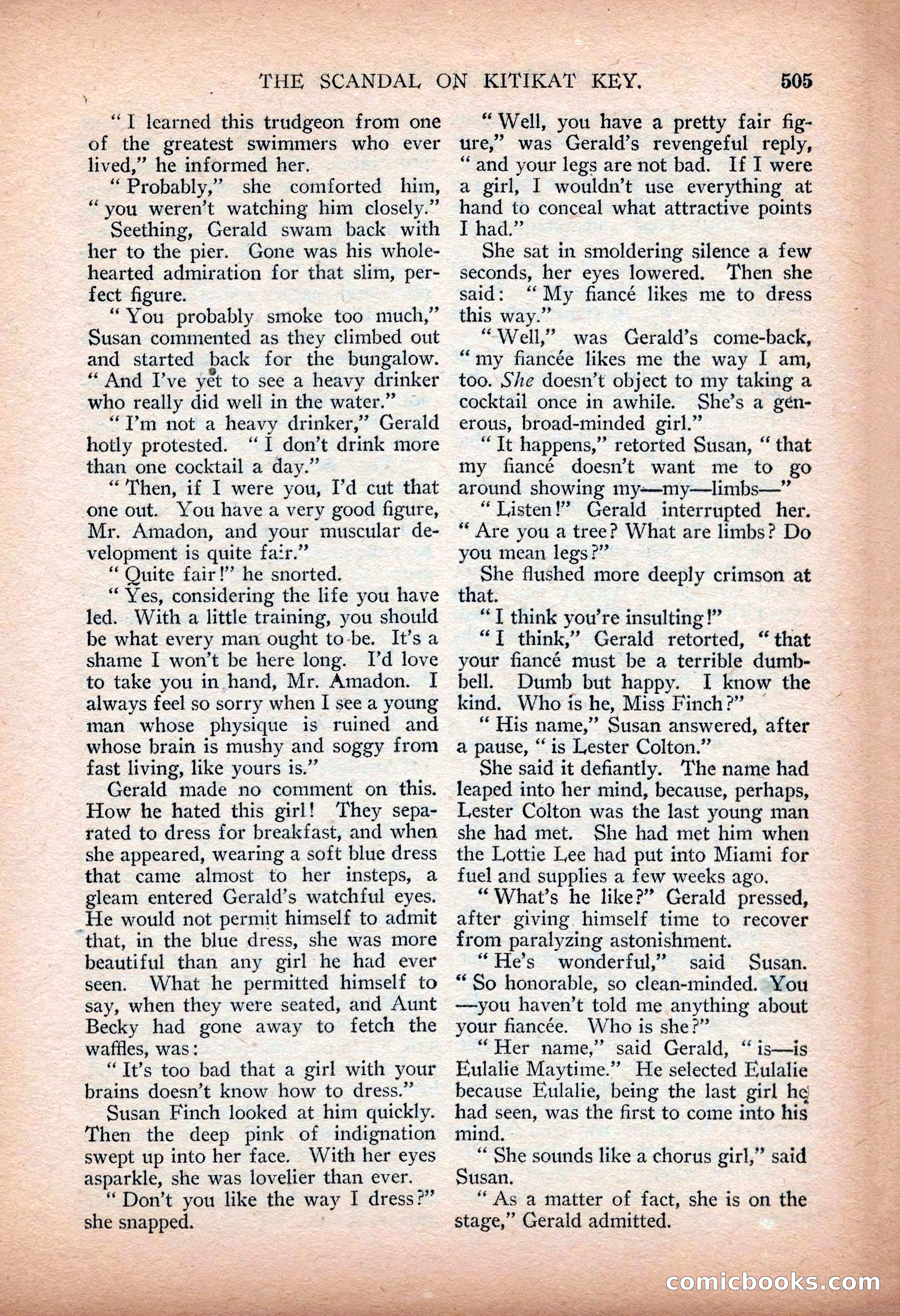 Argosy All-Story Weekly — "Sea Marauders" — page 83 of 156