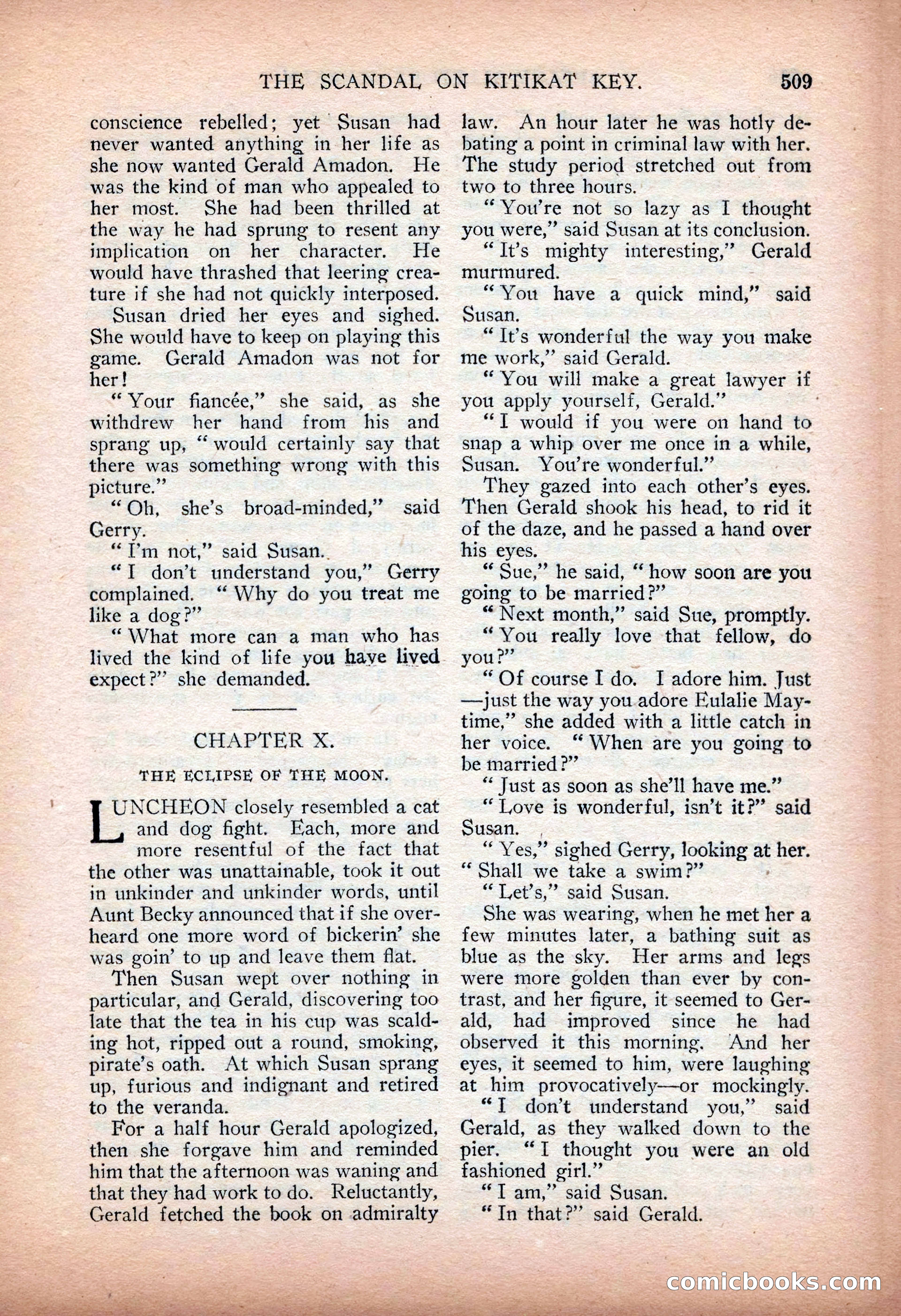 Argosy All-Story Weekly — "Sea Marauders" — page 87 of 156