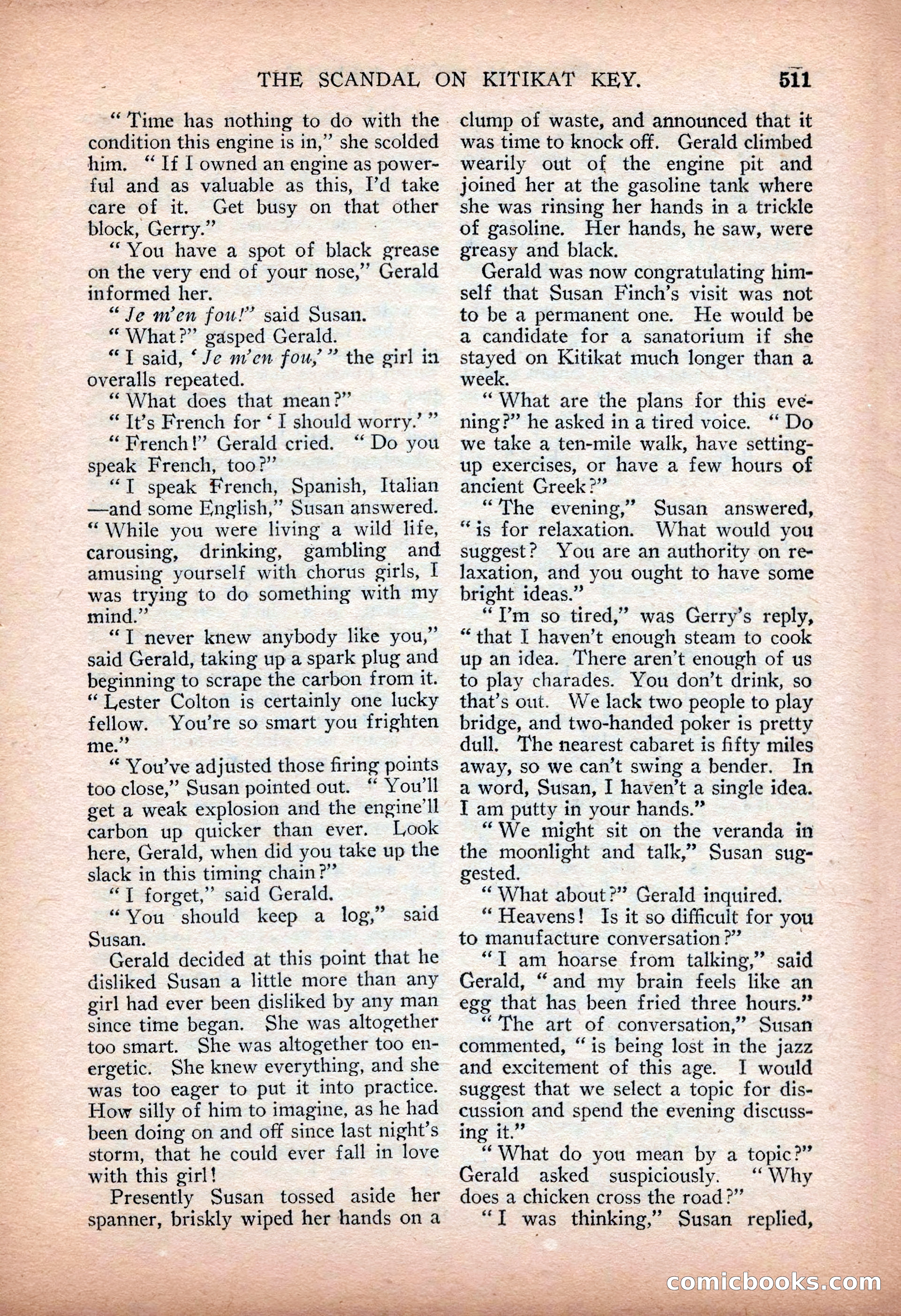 Argosy All-Story Weekly — "Sea Marauders" — page 89 of 156