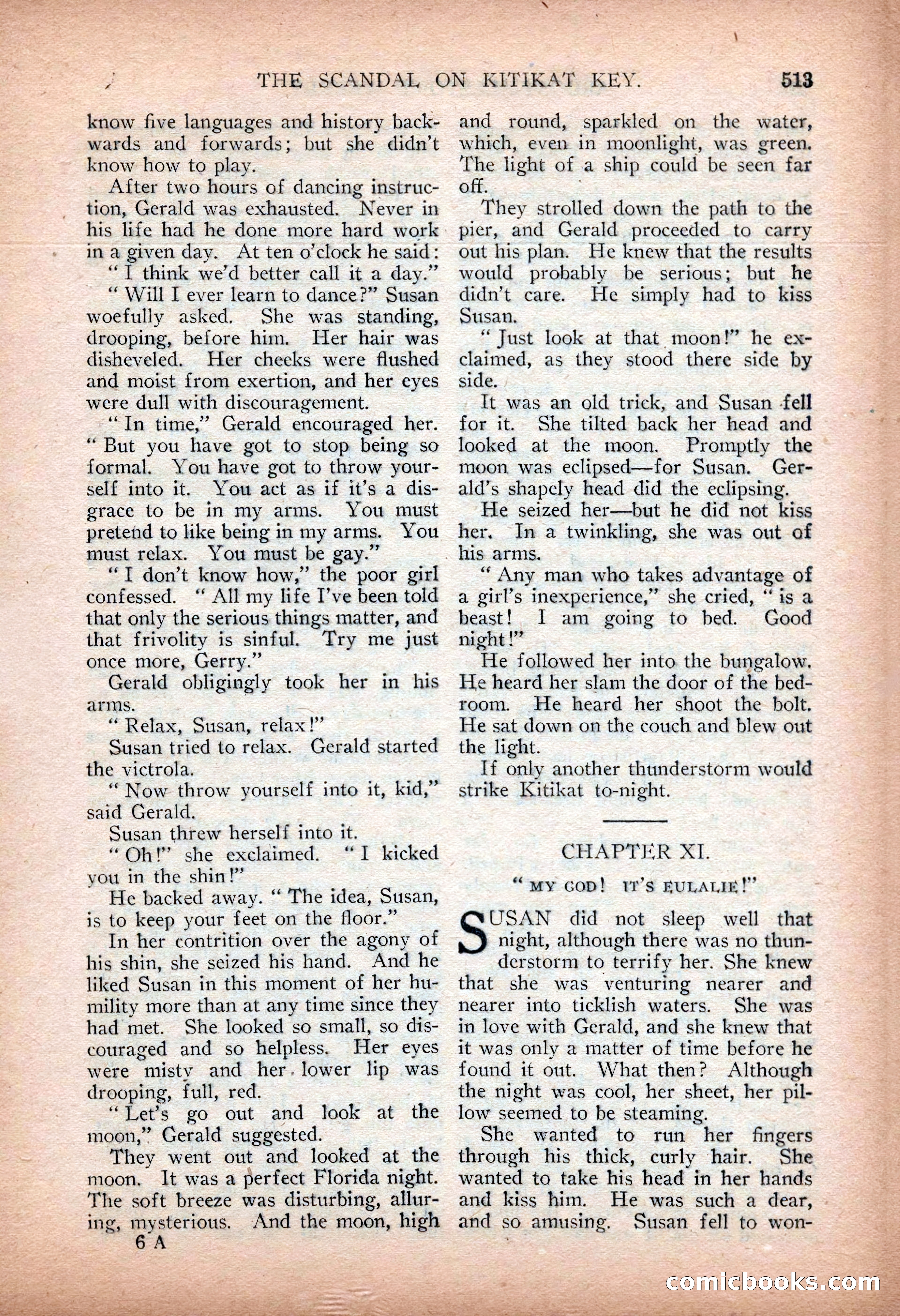 Argosy All-Story Weekly — "Sea Marauders" — page 91 of 156