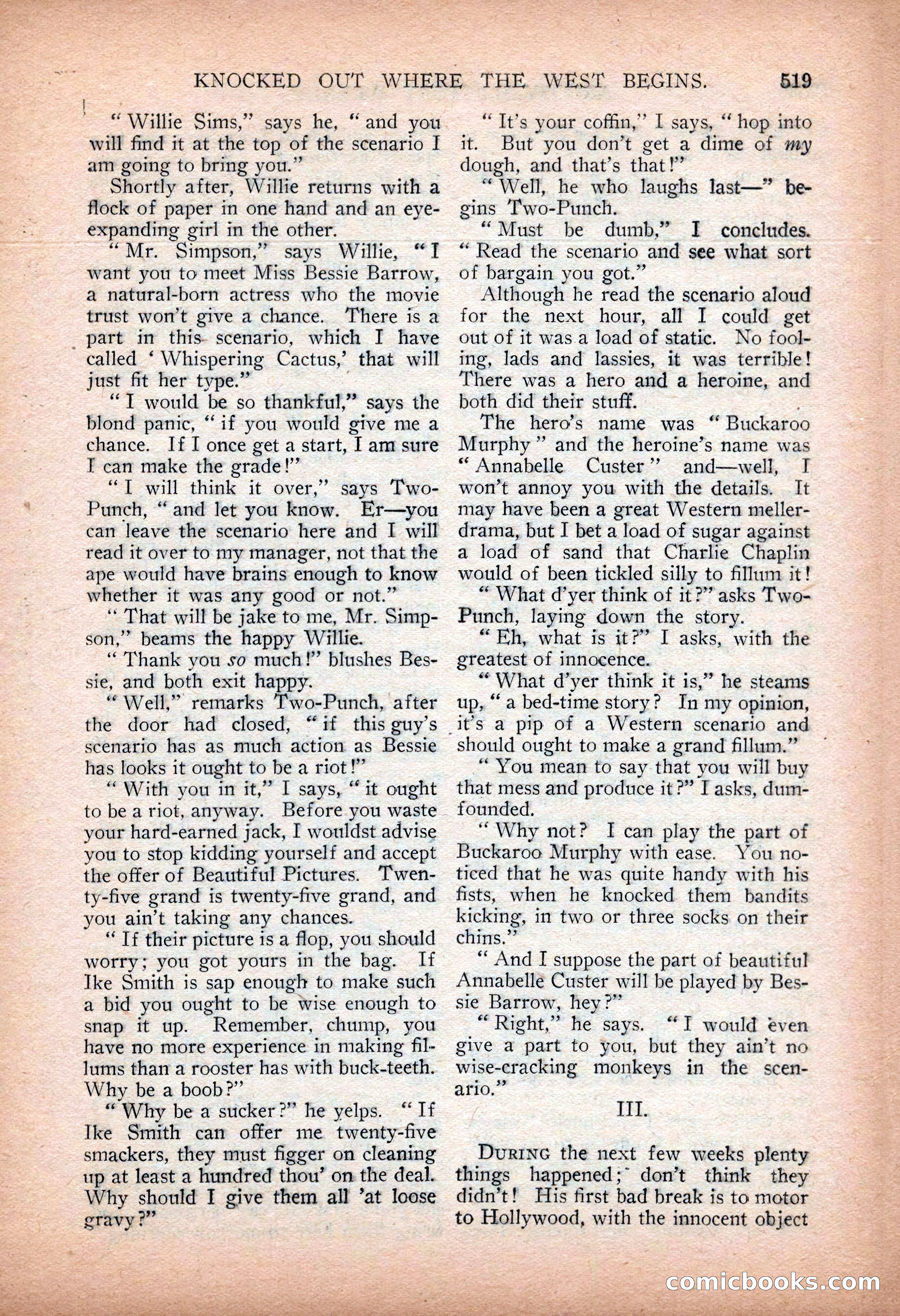 Argosy All-Story Weekly — "Sea Marauders" — page 97 of 156