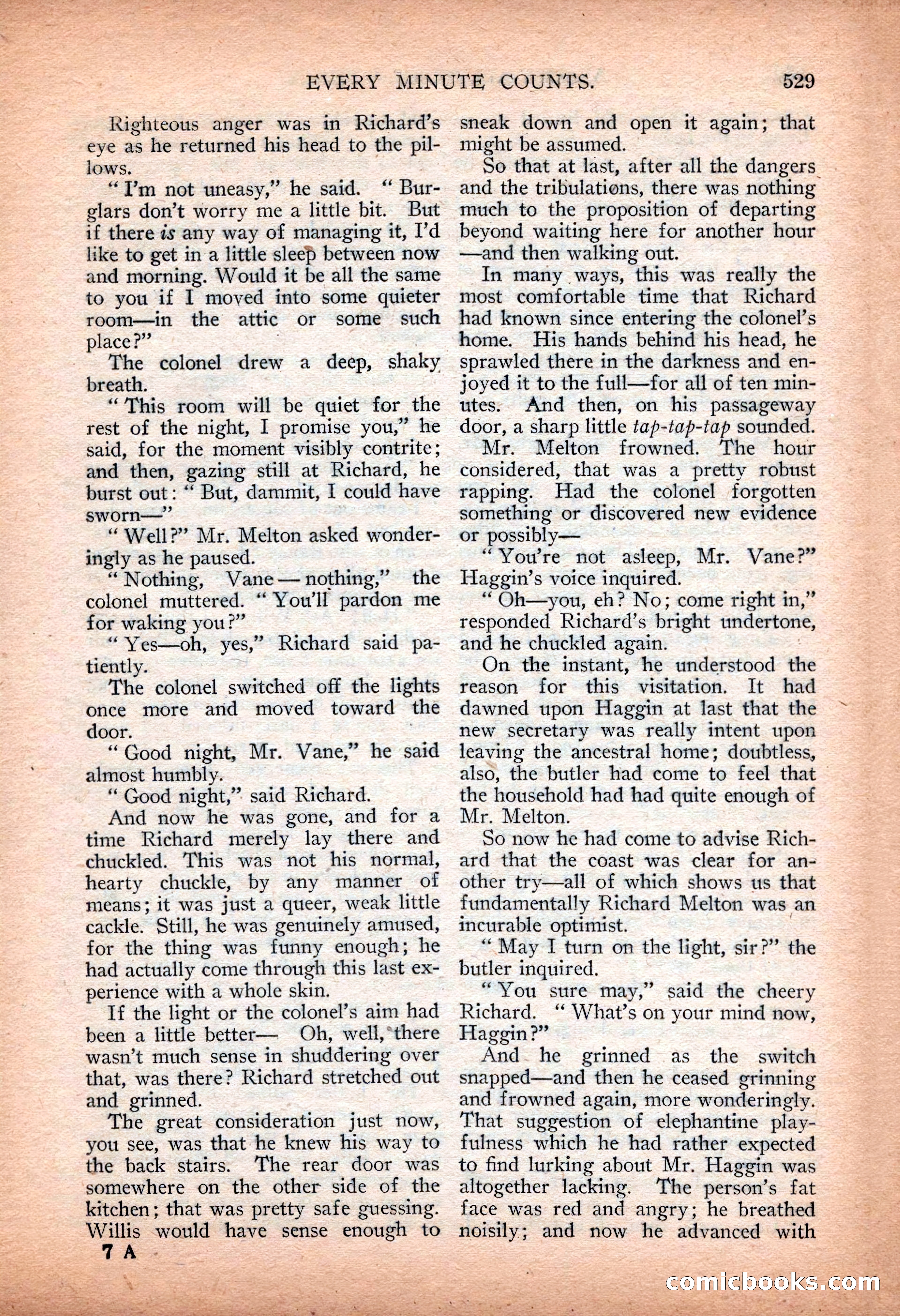 Argosy All-Story Weekly — "Sea Marauders" — page 107 of 156