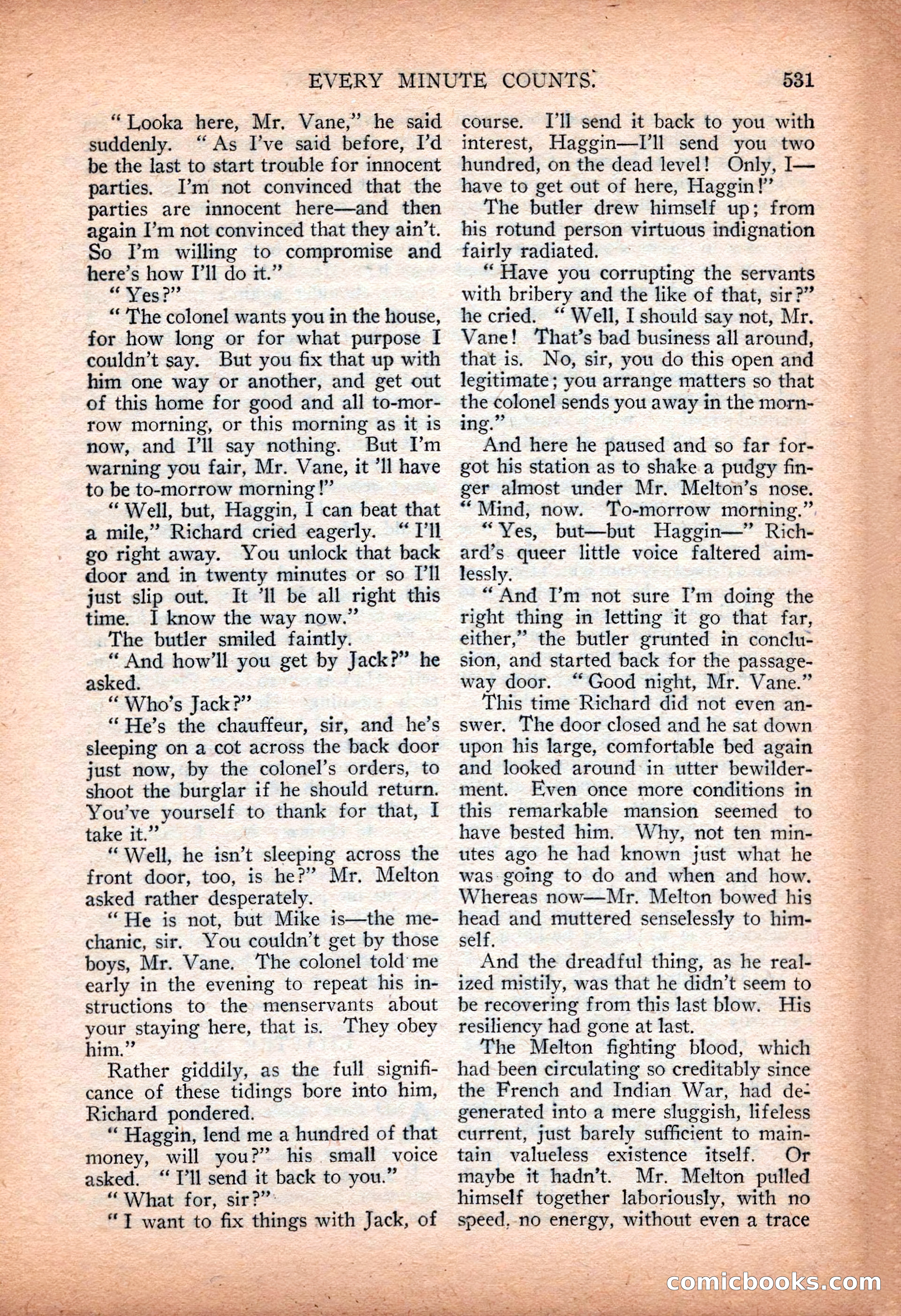 Argosy All-Story Weekly — "Sea Marauders" — page 109 of 156