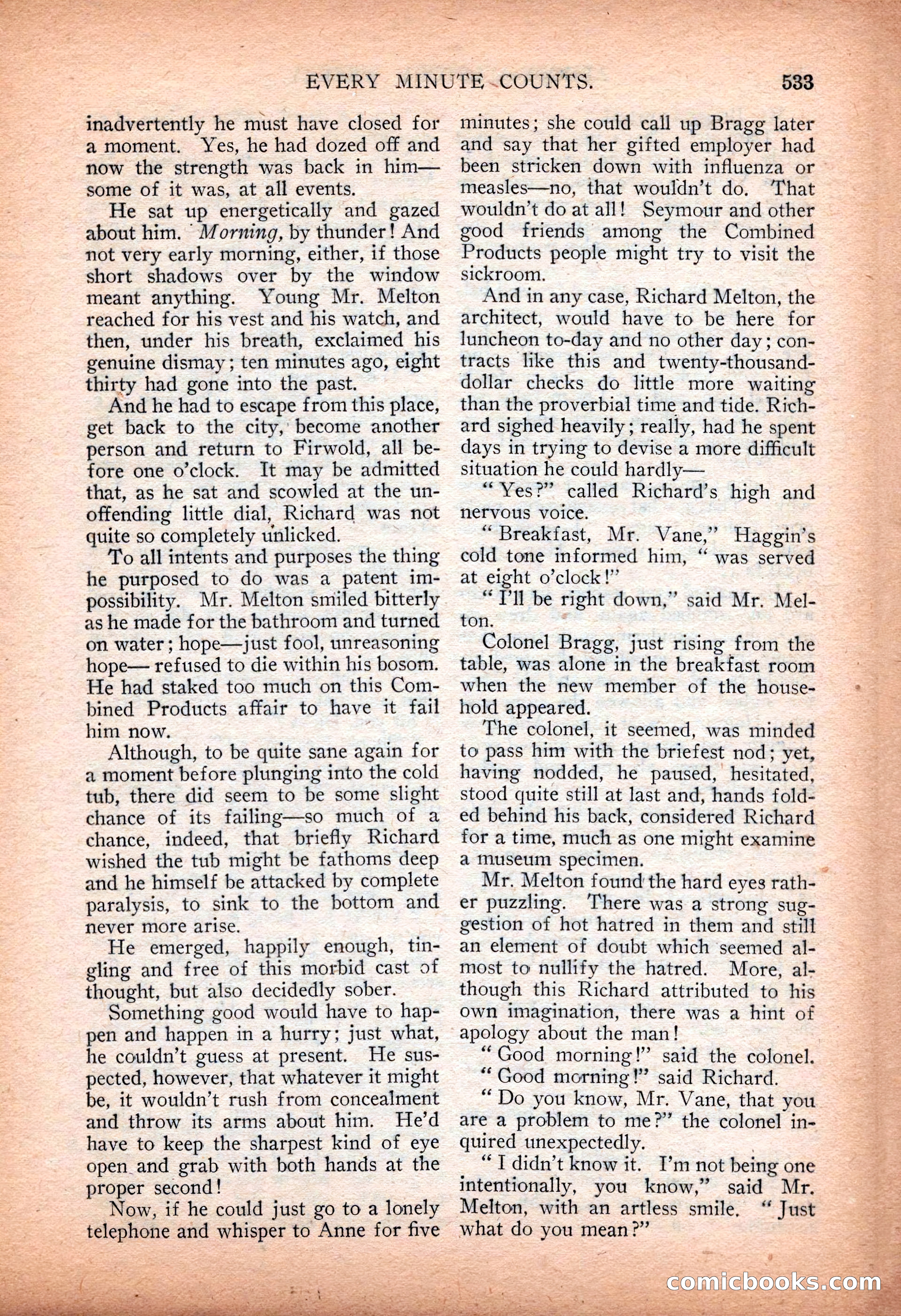 Argosy All-Story Weekly — "Sea Marauders" — page 111 of 156