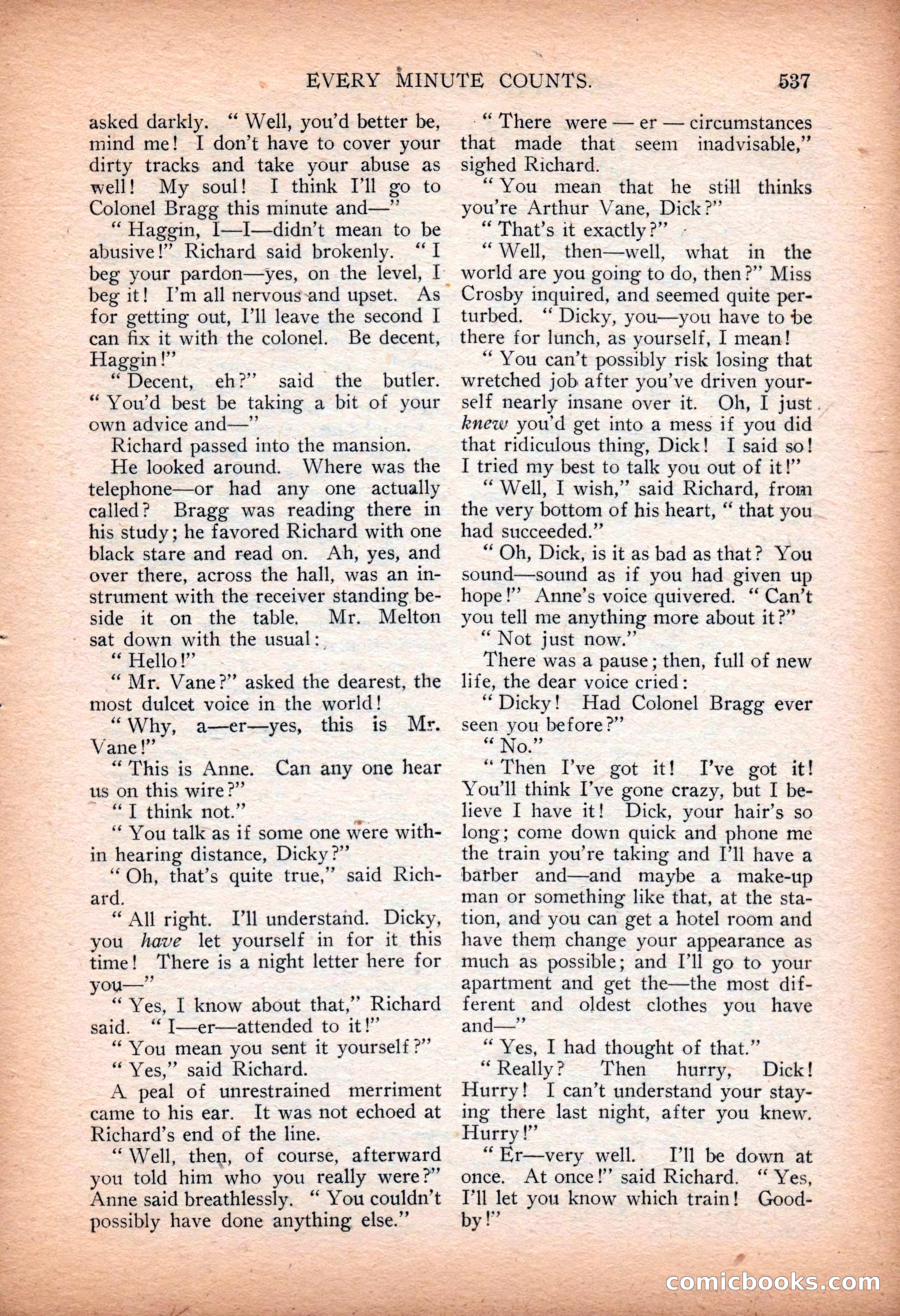 Argosy All-Story Weekly — "Sea Marauders" — page 115 of 156