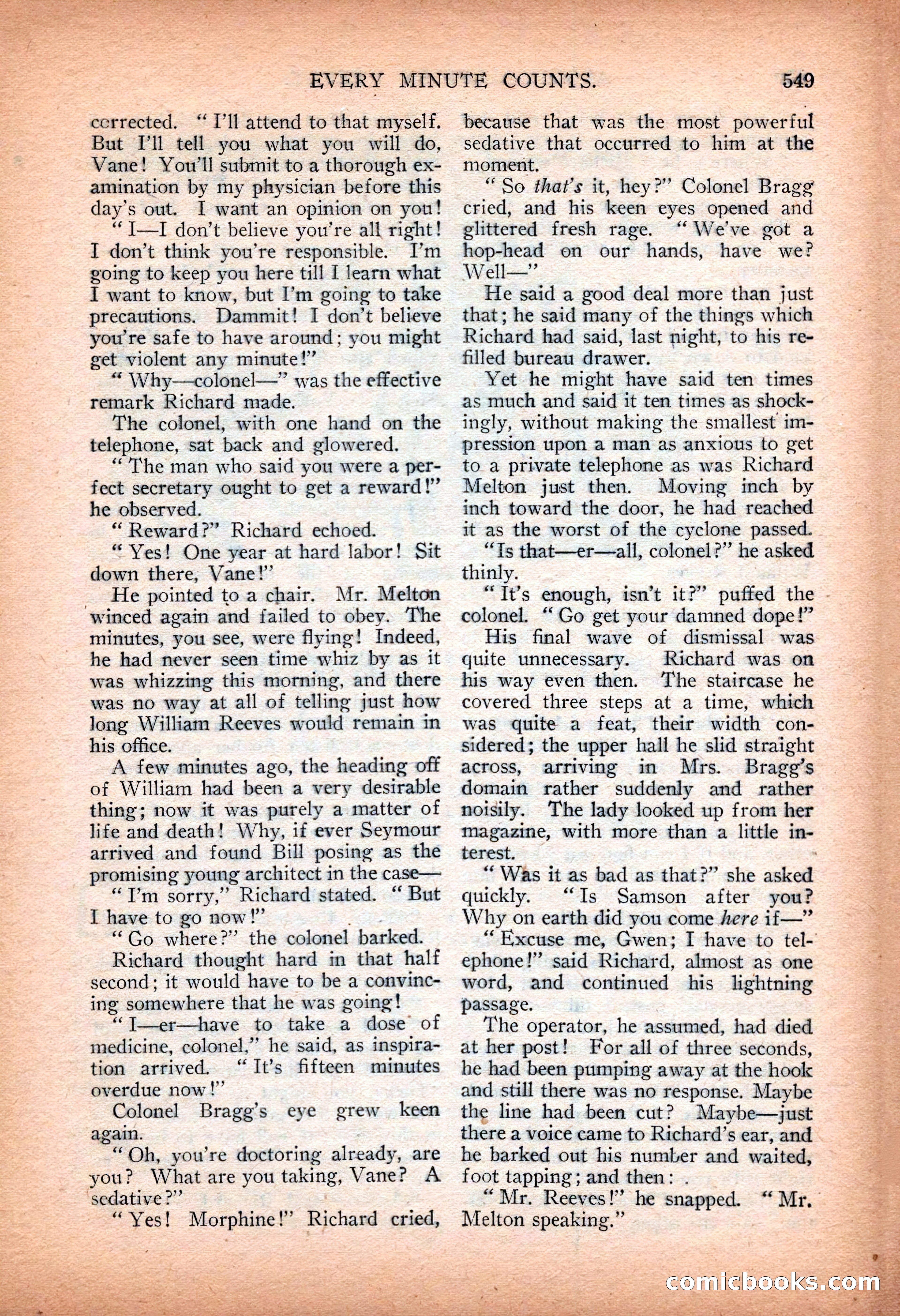 Argosy All-Story Weekly — "Sea Marauders" — page 127 of 156