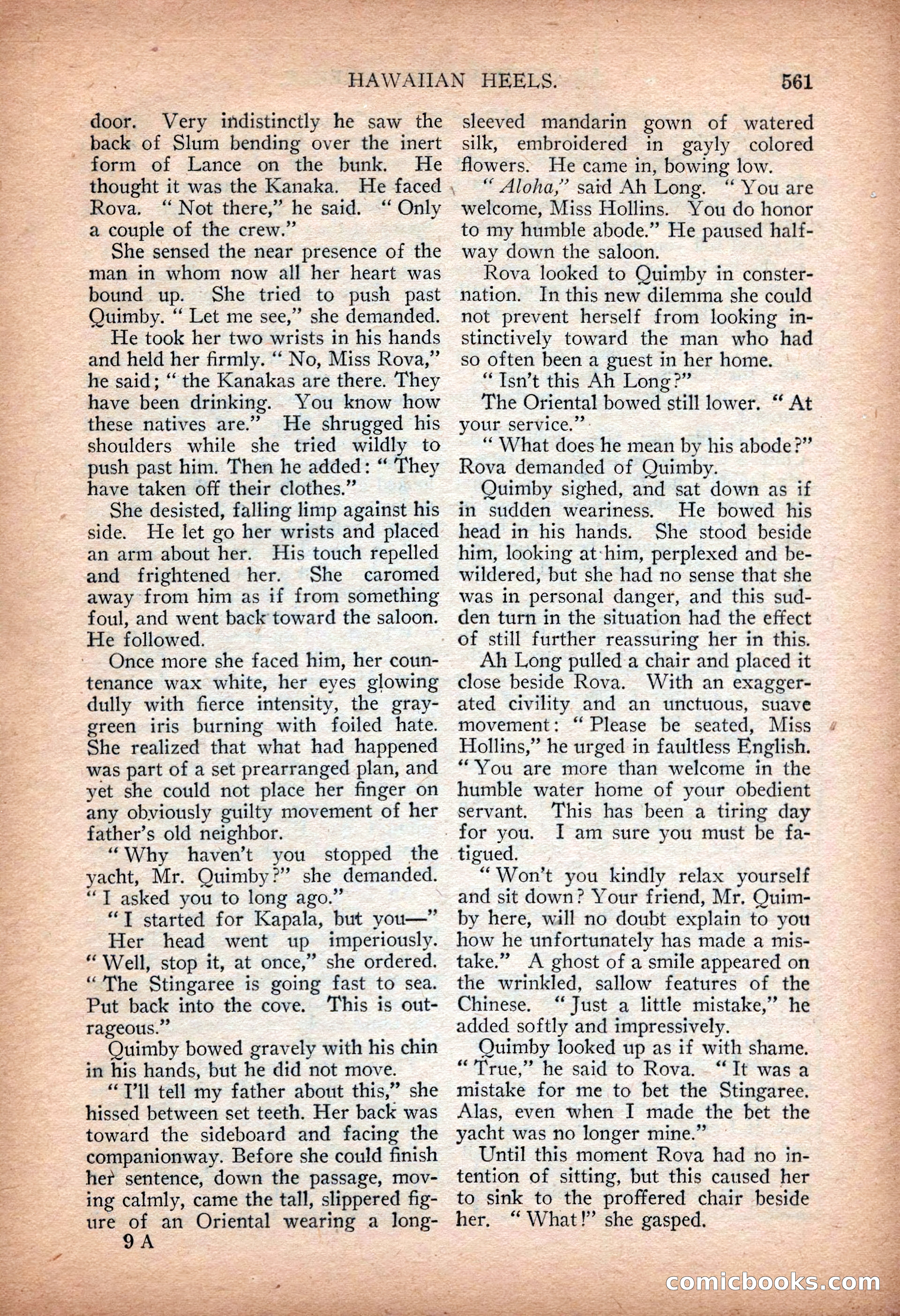 Argosy All-Story Weekly — "Sea Marauders" — page 139 of 156