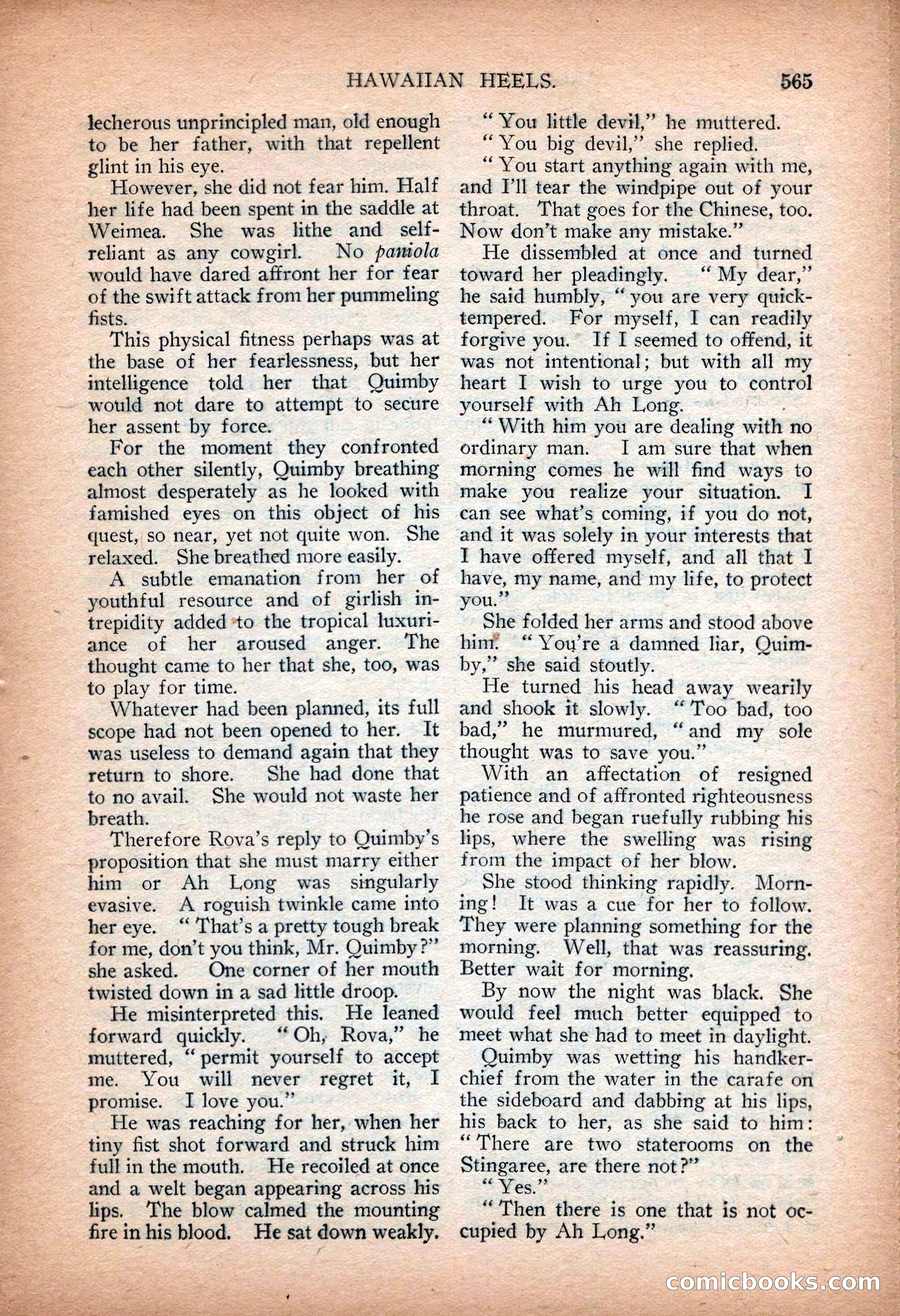 Argosy All-Story Weekly — "Sea Marauders" — page 143 of 156