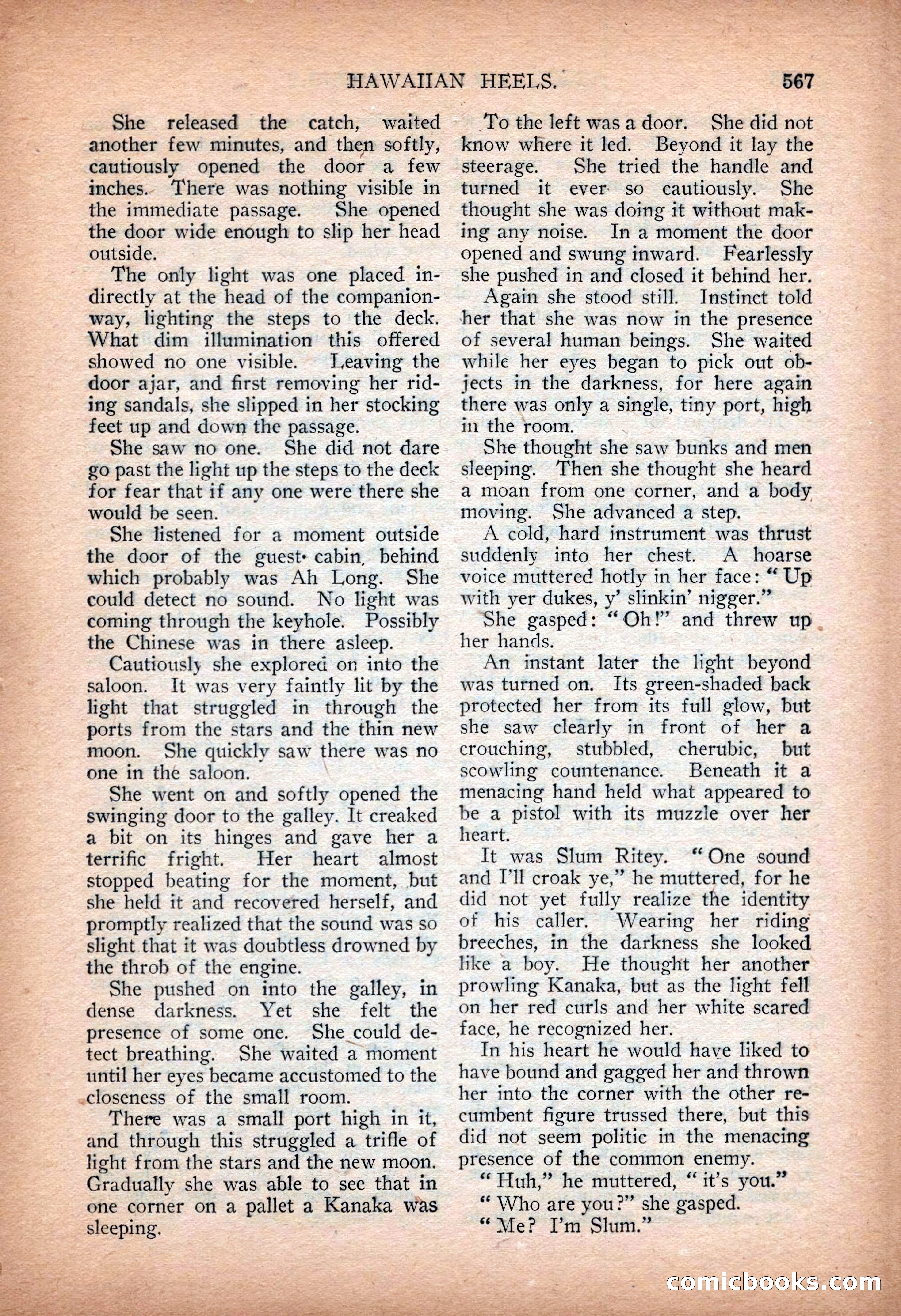 Argosy All-Story Weekly — "Sea Marauders" — page 145 of 156