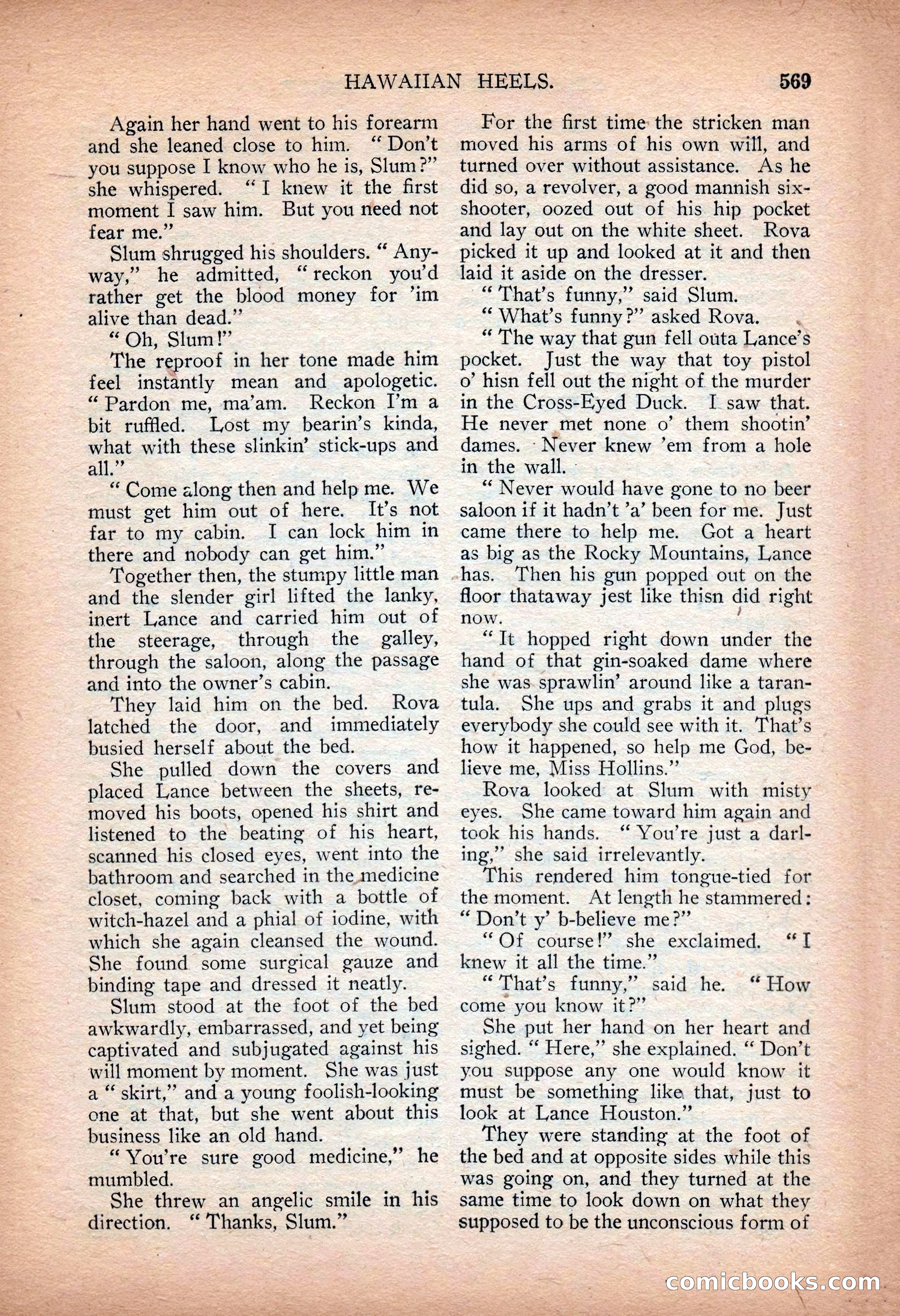 Argosy All-Story Weekly — "Sea Marauders" — page 147 of 156