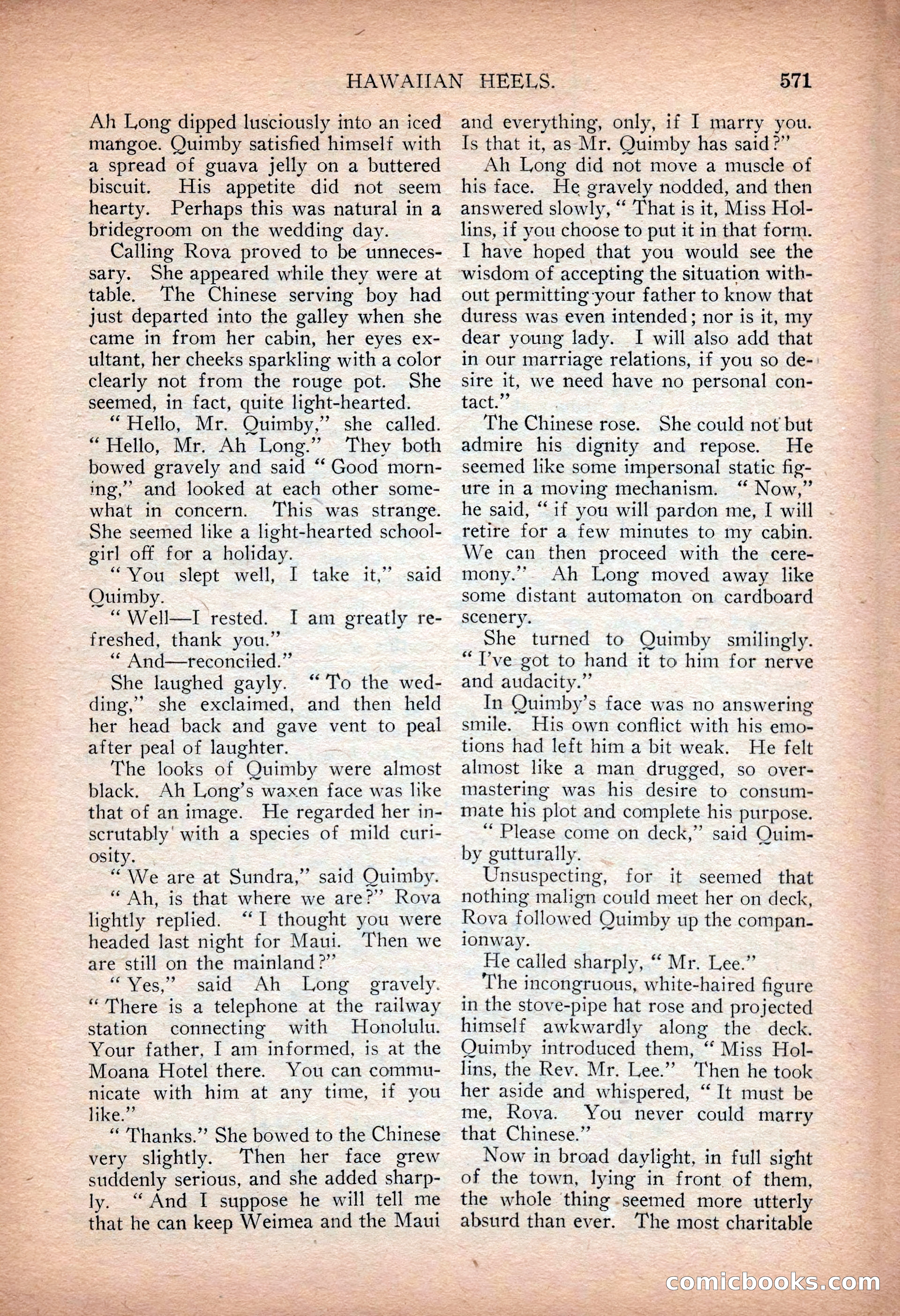 Argosy All-Story Weekly — "Sea Marauders" — page 149 of 156