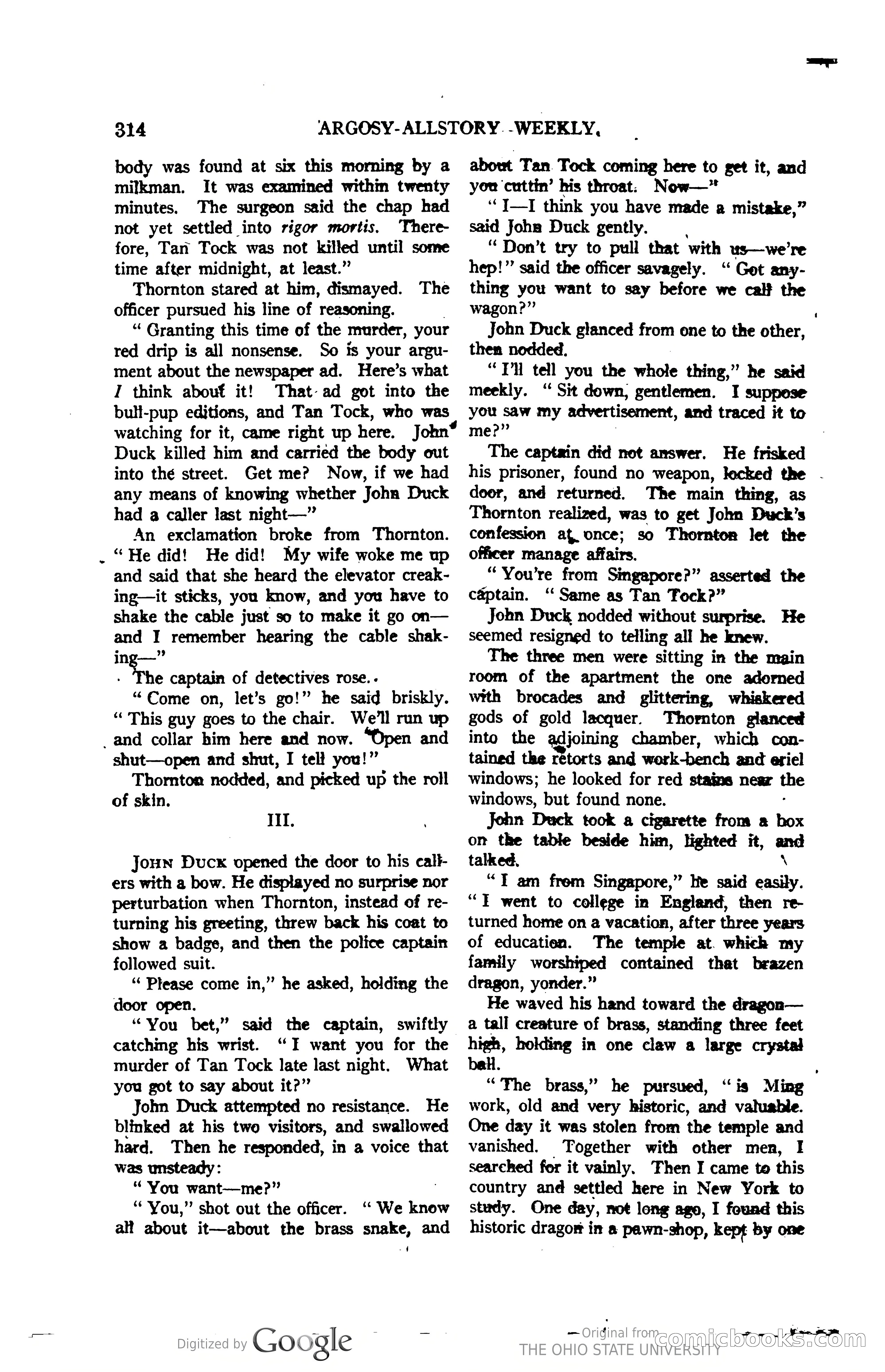 Argosy All-Story Weekly, Vol. 123, No. 3 — page 32 of 232