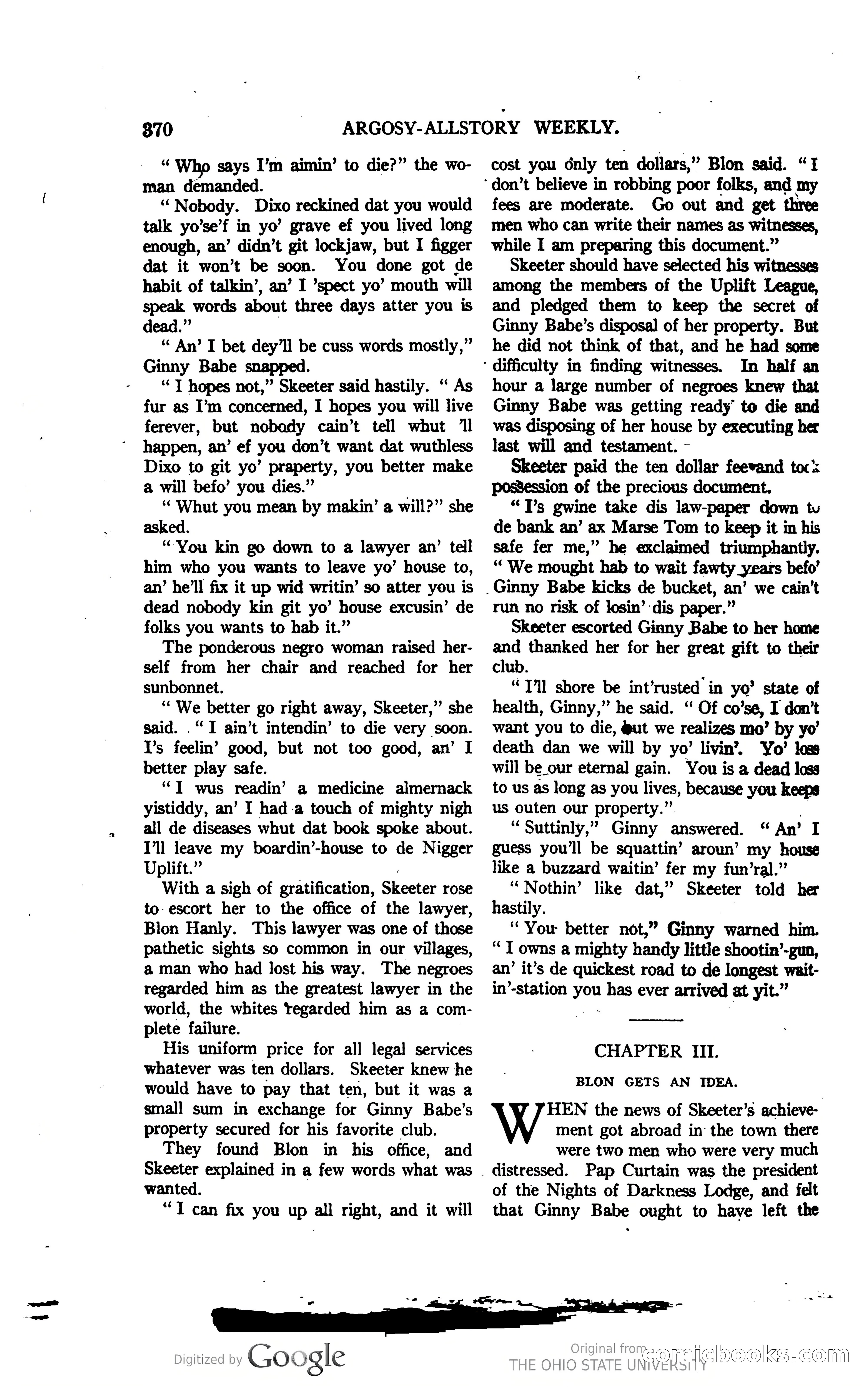Argosy All-Story Weekly, Vol. 123, No. 3 — page 88 of 232