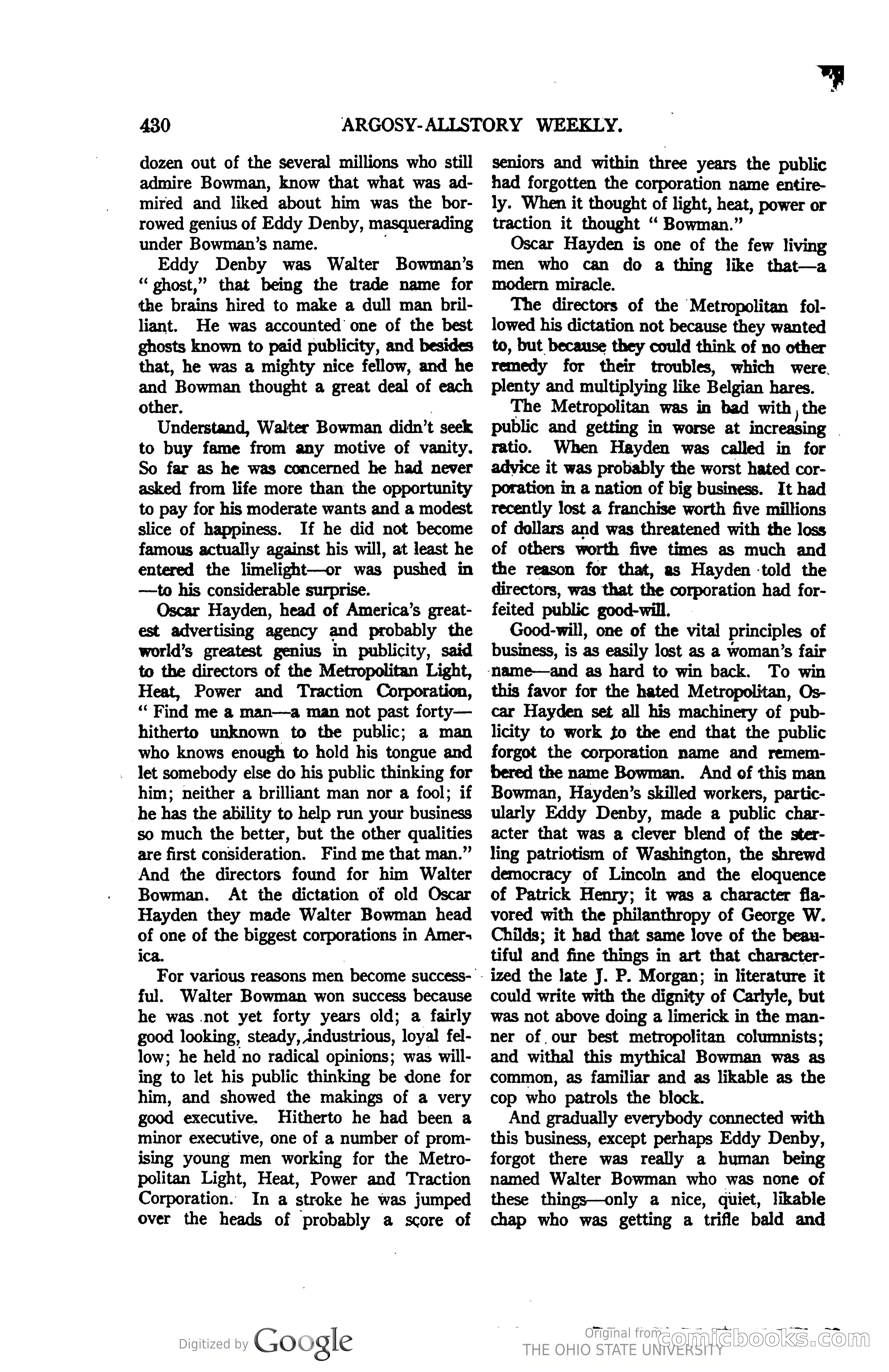 Argosy All-Story Weekly, Vol. 123, No. 3 — page 148 of 232