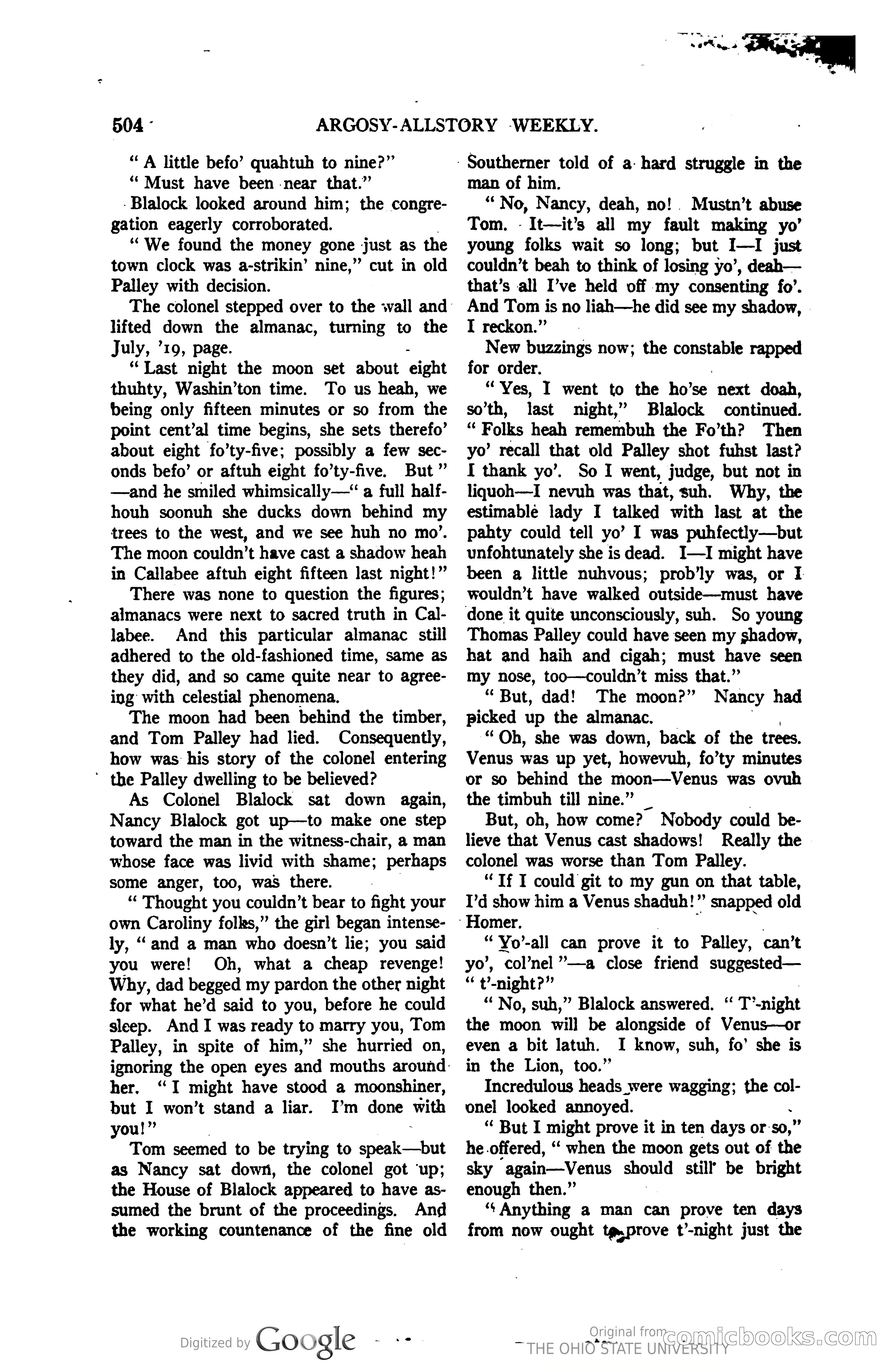 Argosy All-Story Weekly, Vol. 123, No. 3 — page 222 of 232