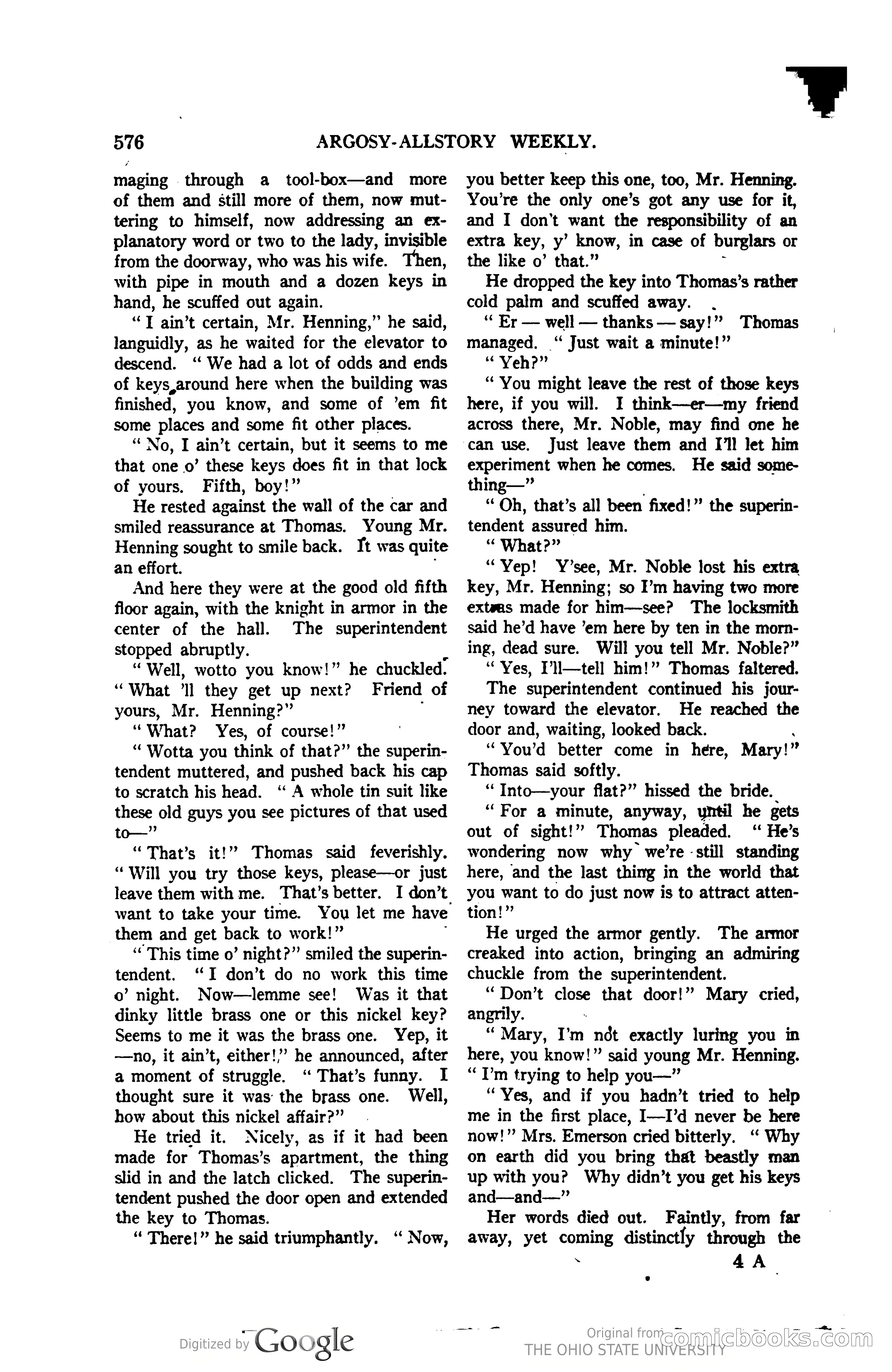 Argosy All-Story Weekly, Vol. 123, No. 4 — page 70 of 200