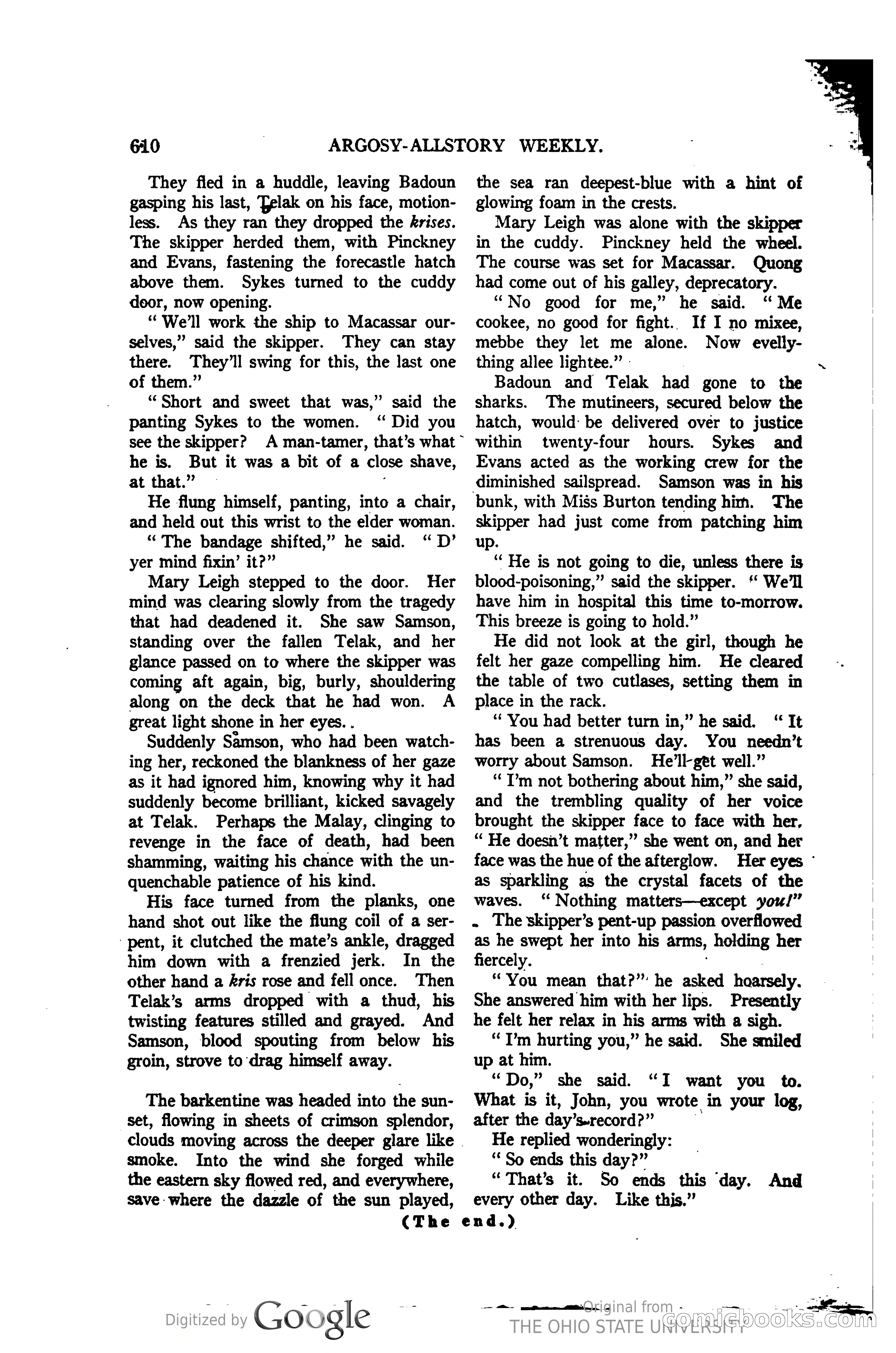 Argosy All-Story Weekly, Vol. 123, No. 4 — page 104 of 200