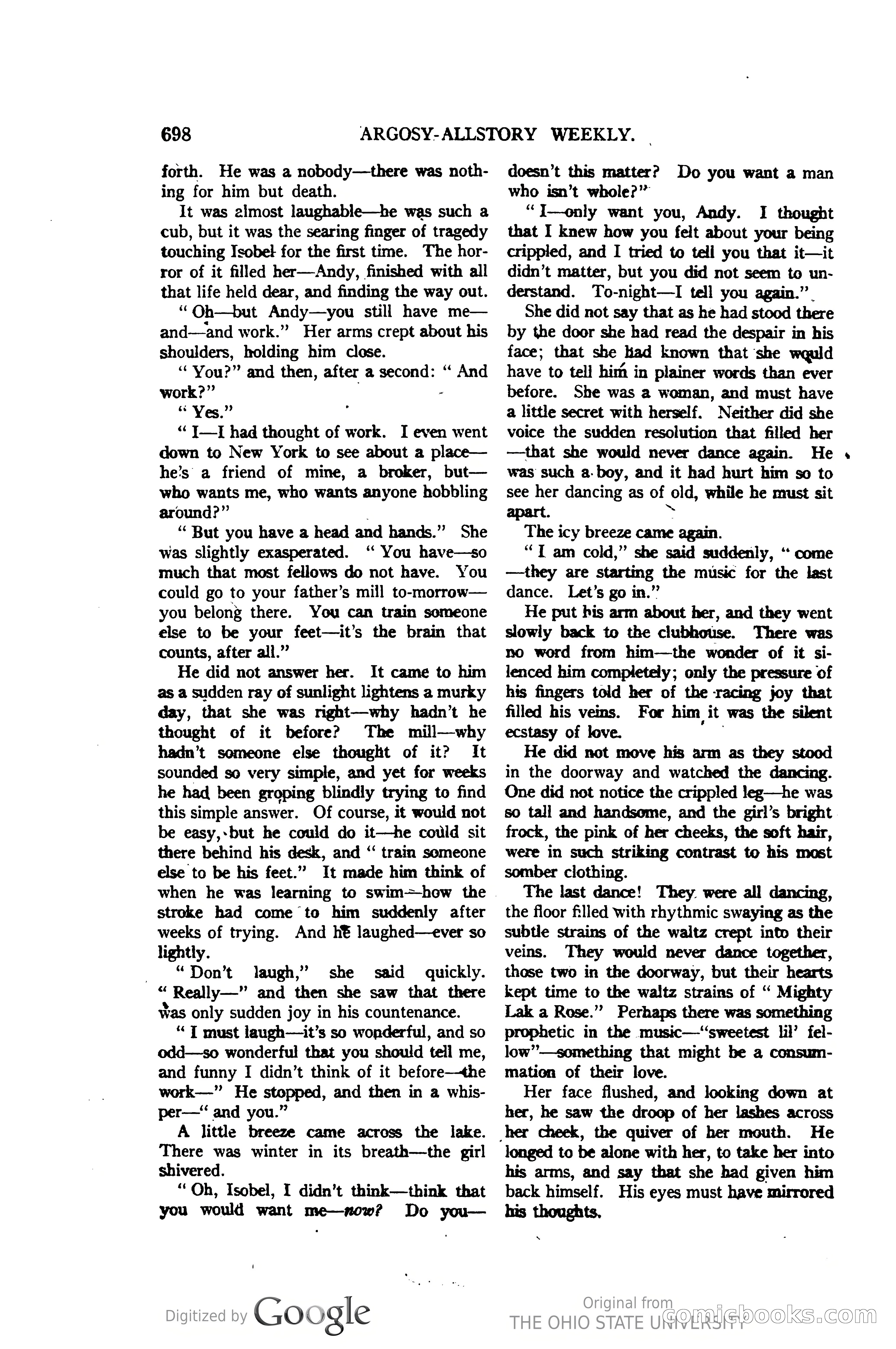 Argosy All-Story Weekly, Vol. 123, No. 4 — page 192 of 200