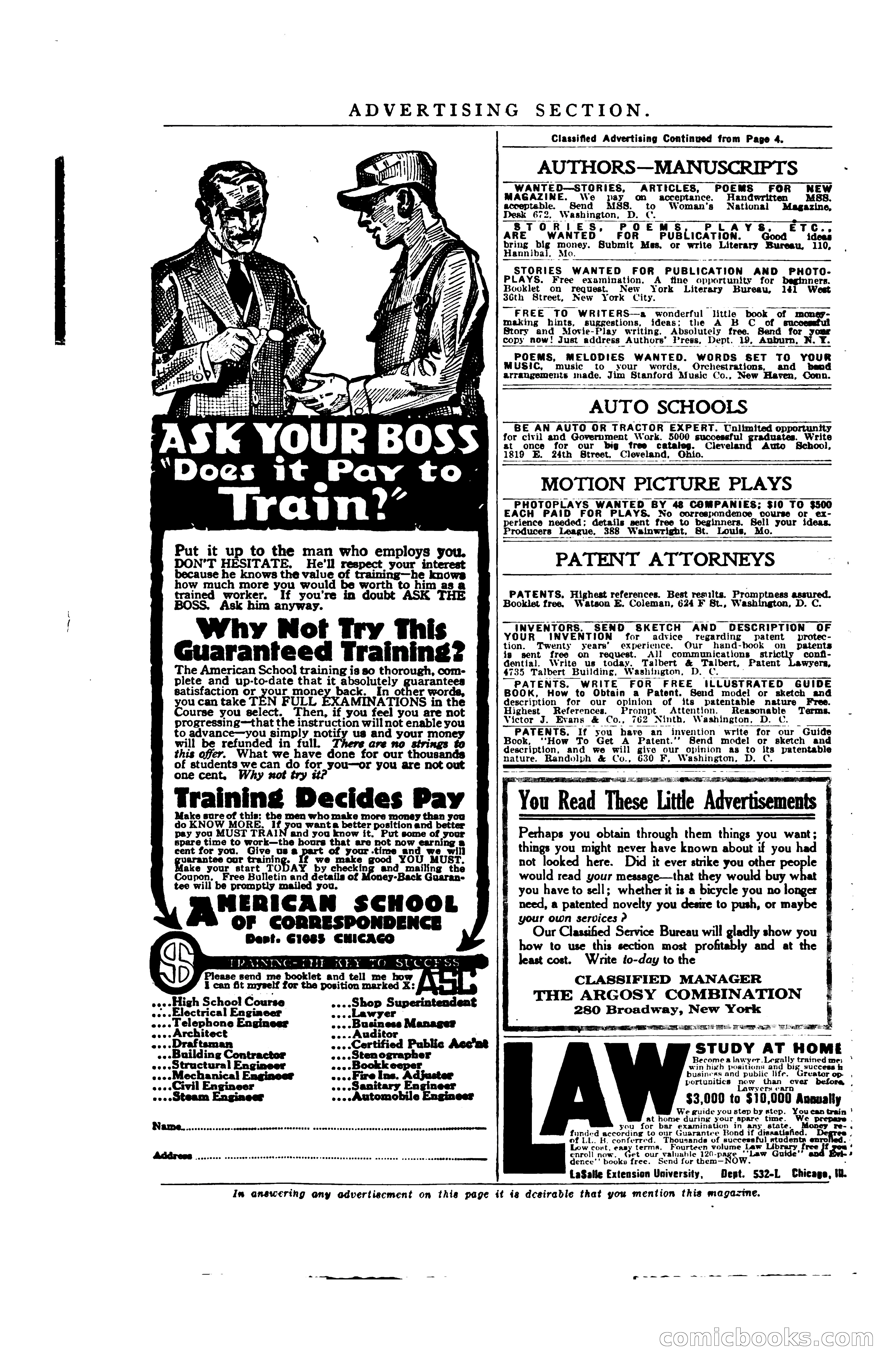 Argosy and Railroad Man's Magazine, Vol. 107 No. 3 — page 8 of 196