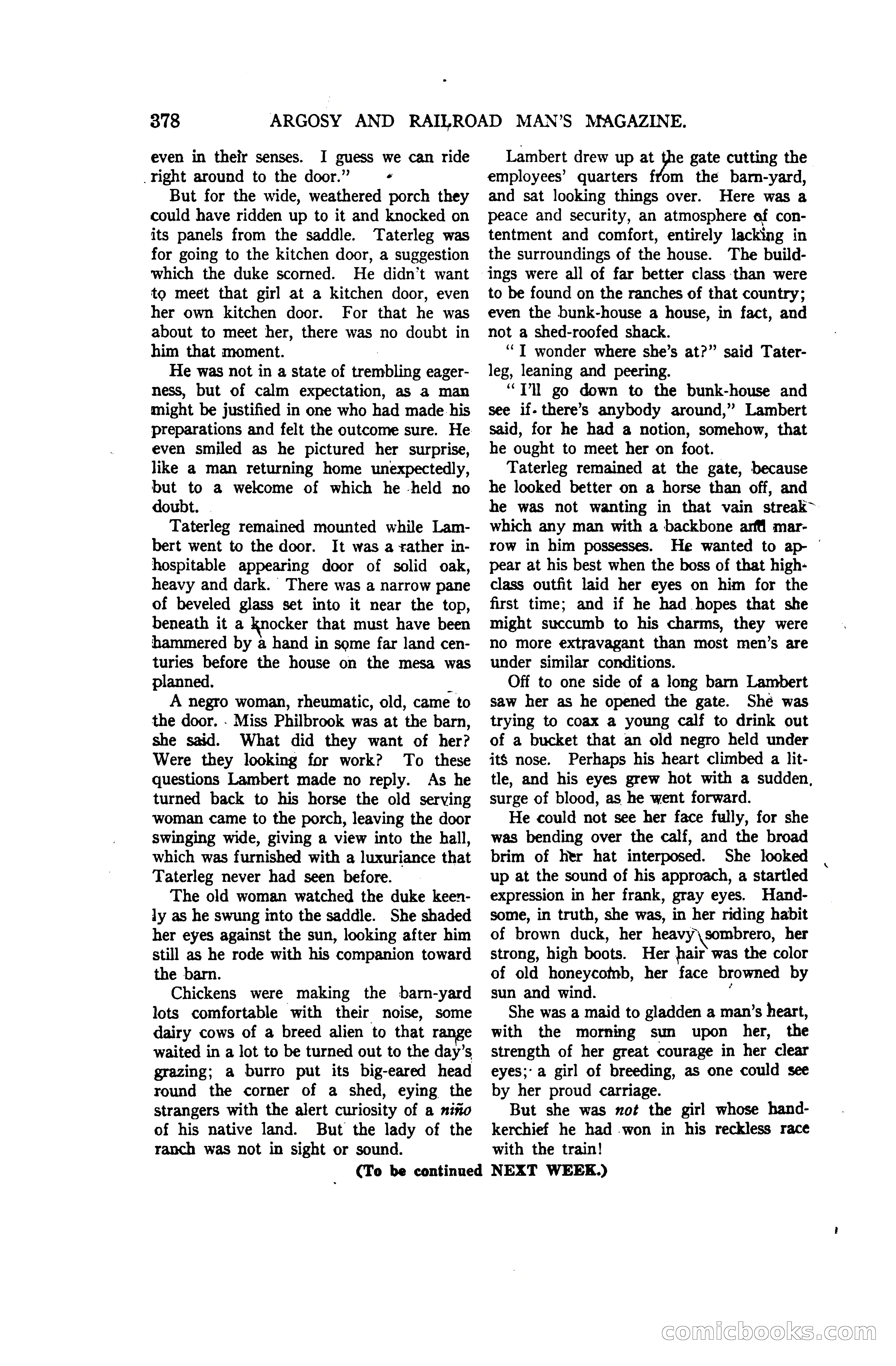 Argosy and Railroad Man's Magazine, Vol. 107 No. 3 — page 36 of 196