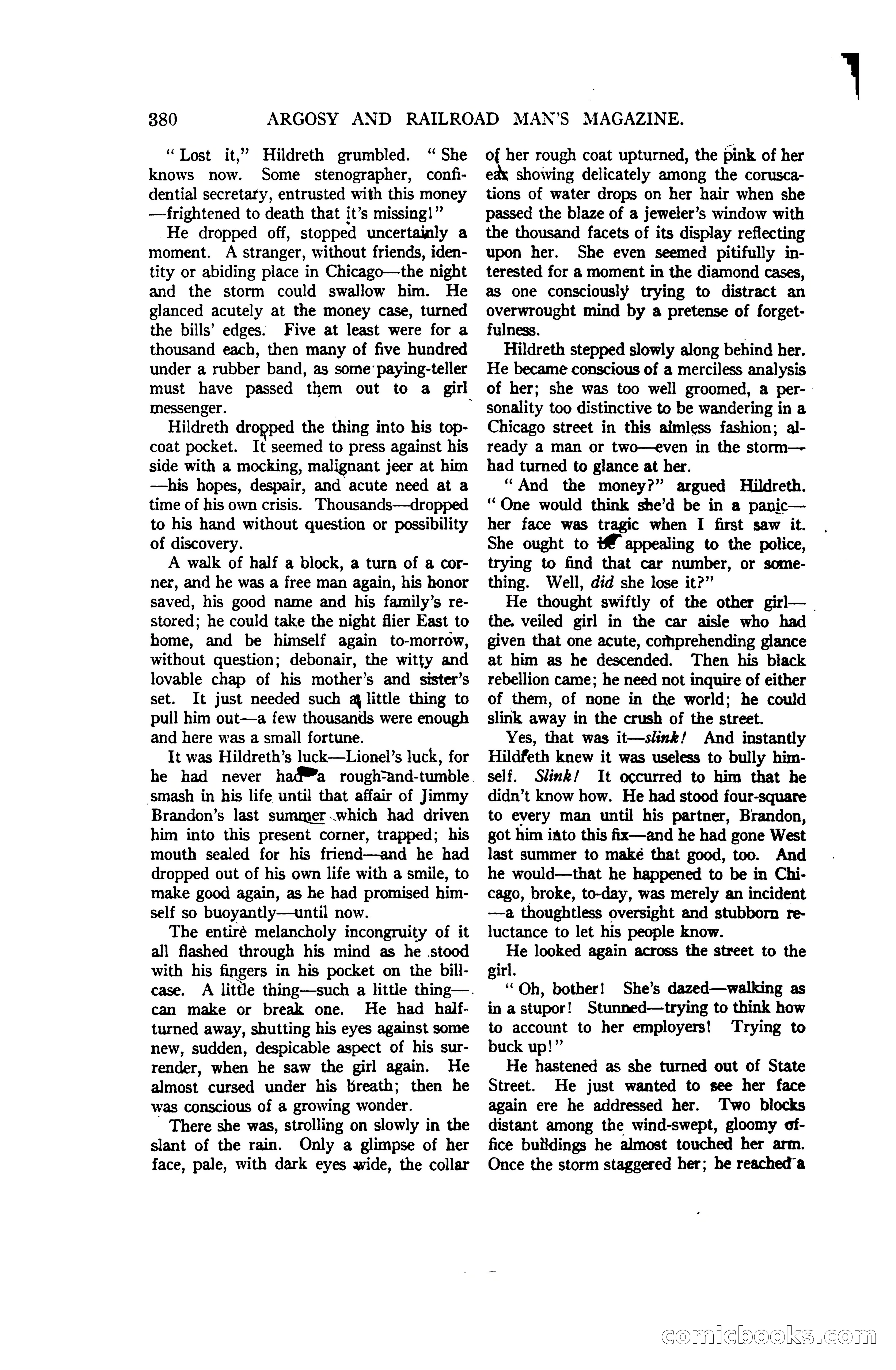 Argosy and Railroad Man's Magazine, Vol. 107 No. 3 — page 38 of 196