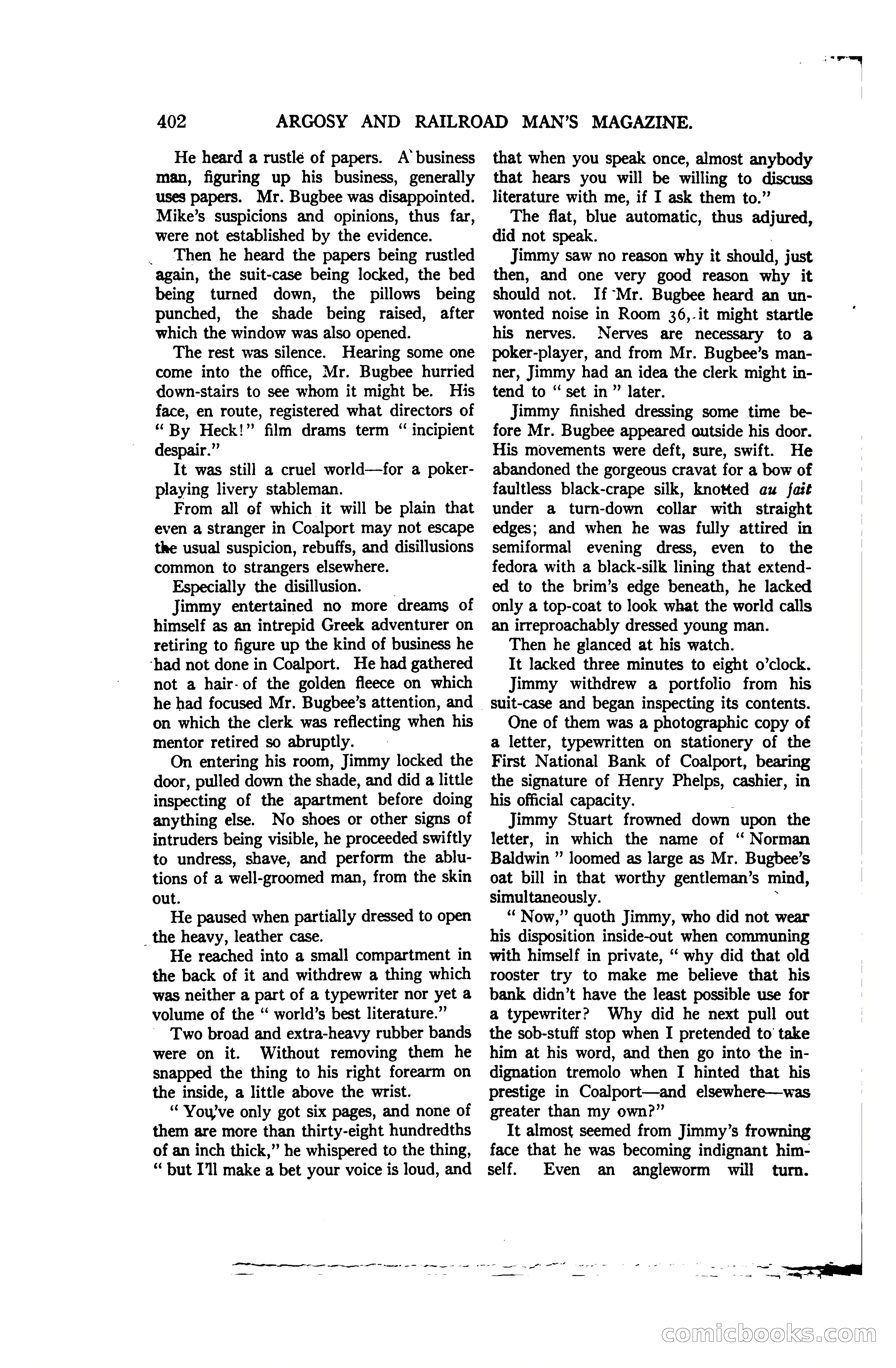 Argosy and Railroad Man's Magazine, Vol. 107 No. 3 — page 60 of 196