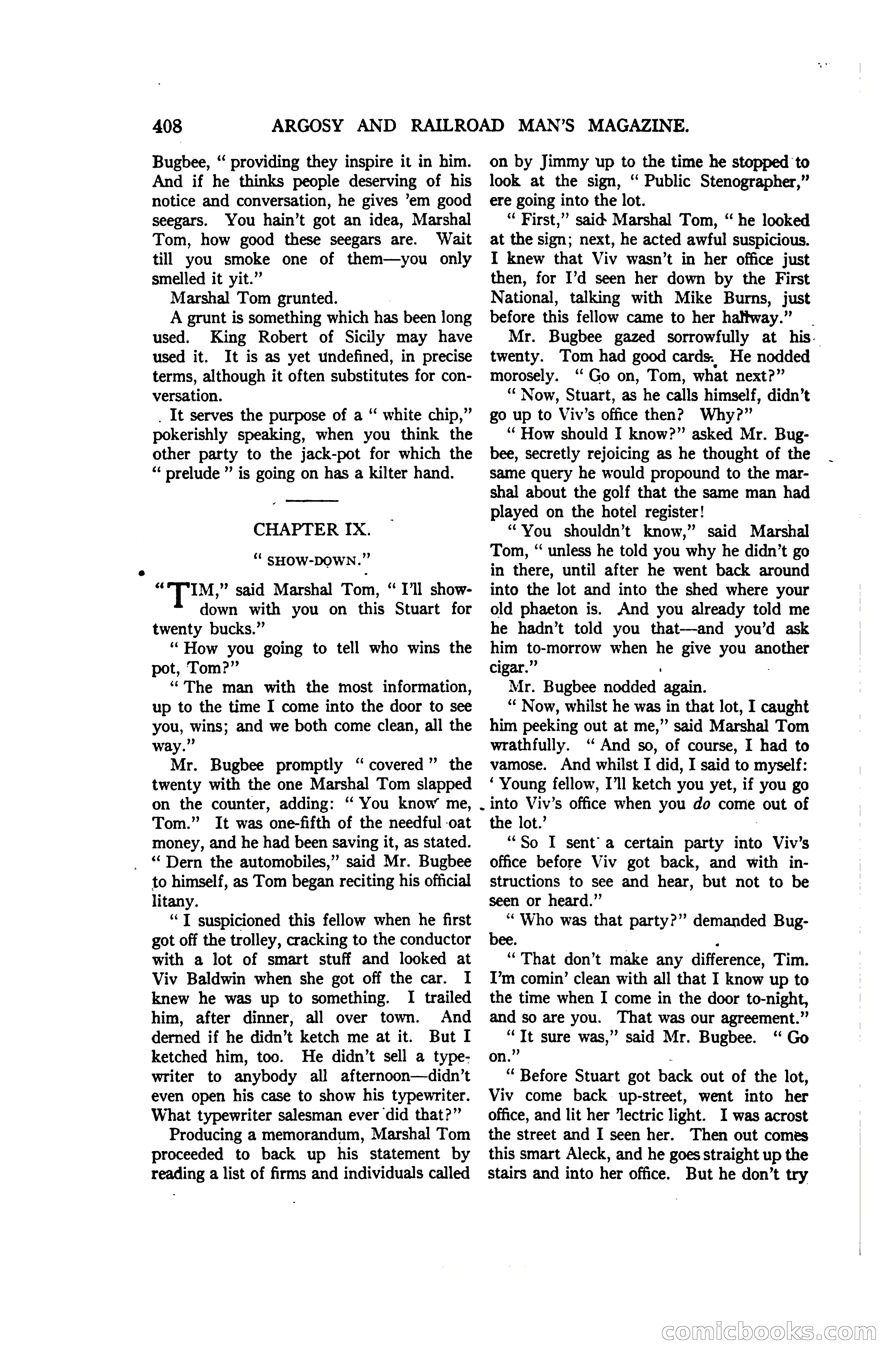 Argosy and Railroad Man's Magazine, Vol. 107 No. 3 — page 66 of 196