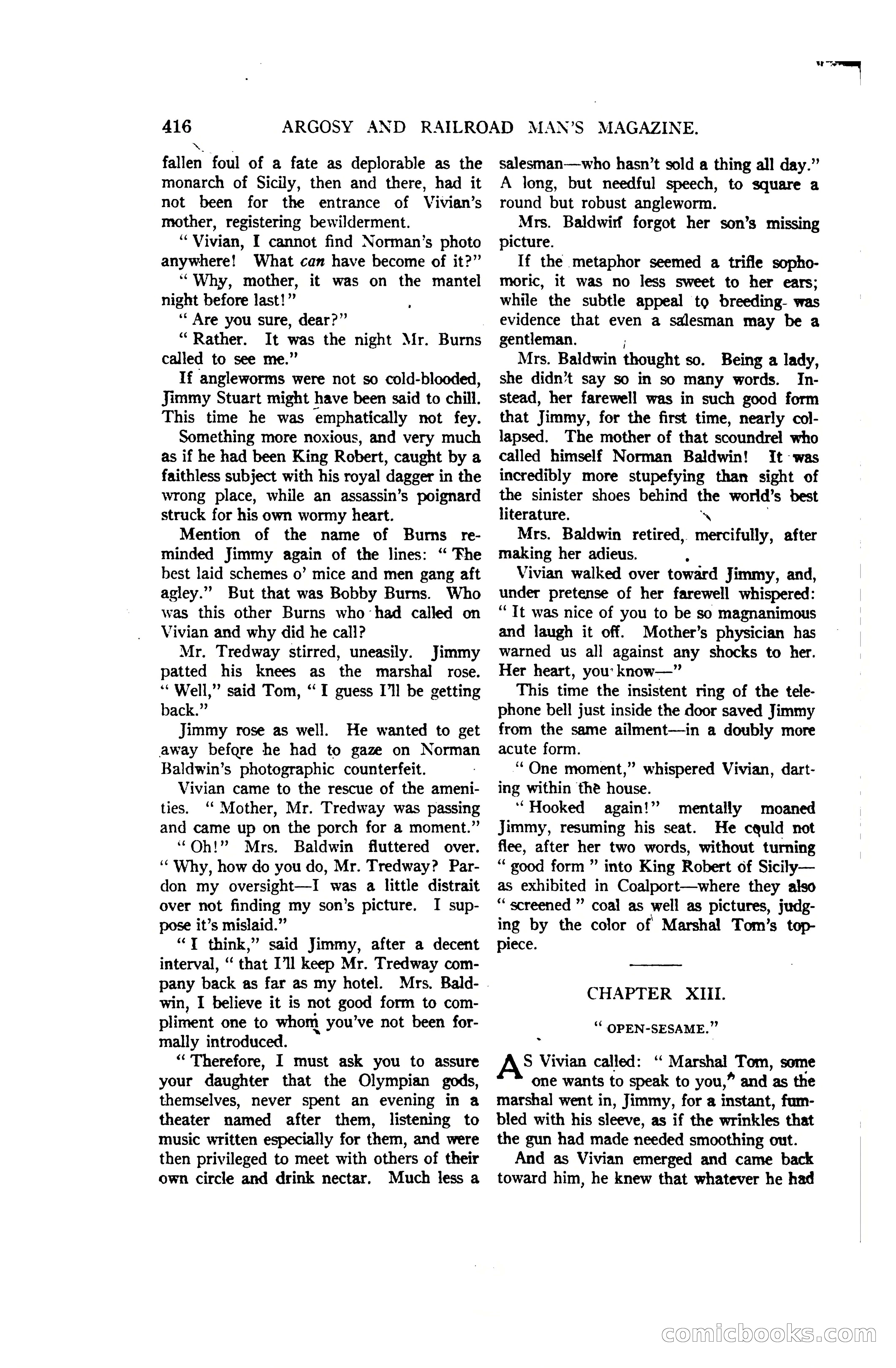 Argosy and Railroad Man's Magazine, Vol. 107 No. 3 — page 74 of 196