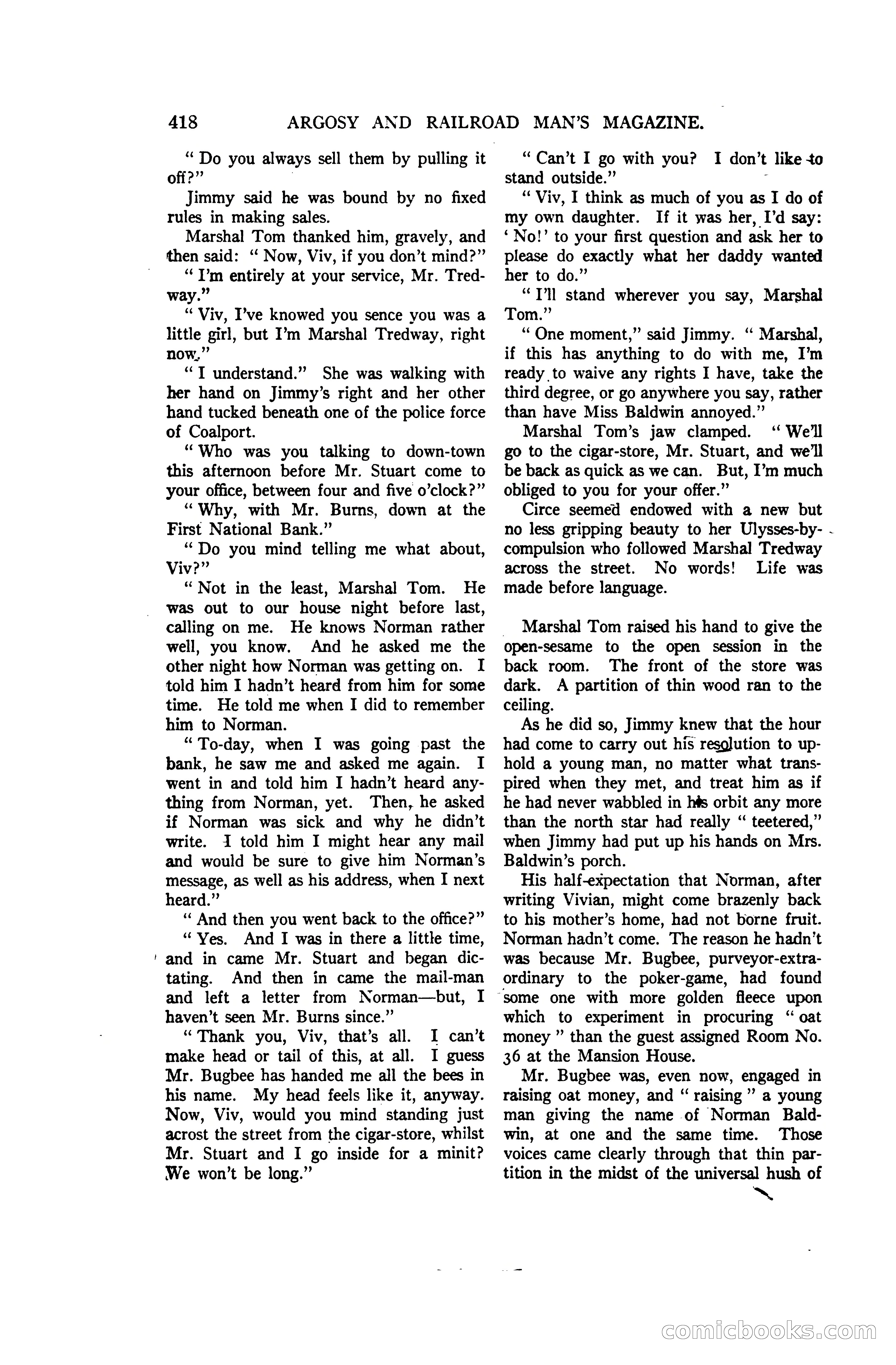 Argosy and Railroad Man's Magazine, Vol. 107 No. 3 — page 76 of 196