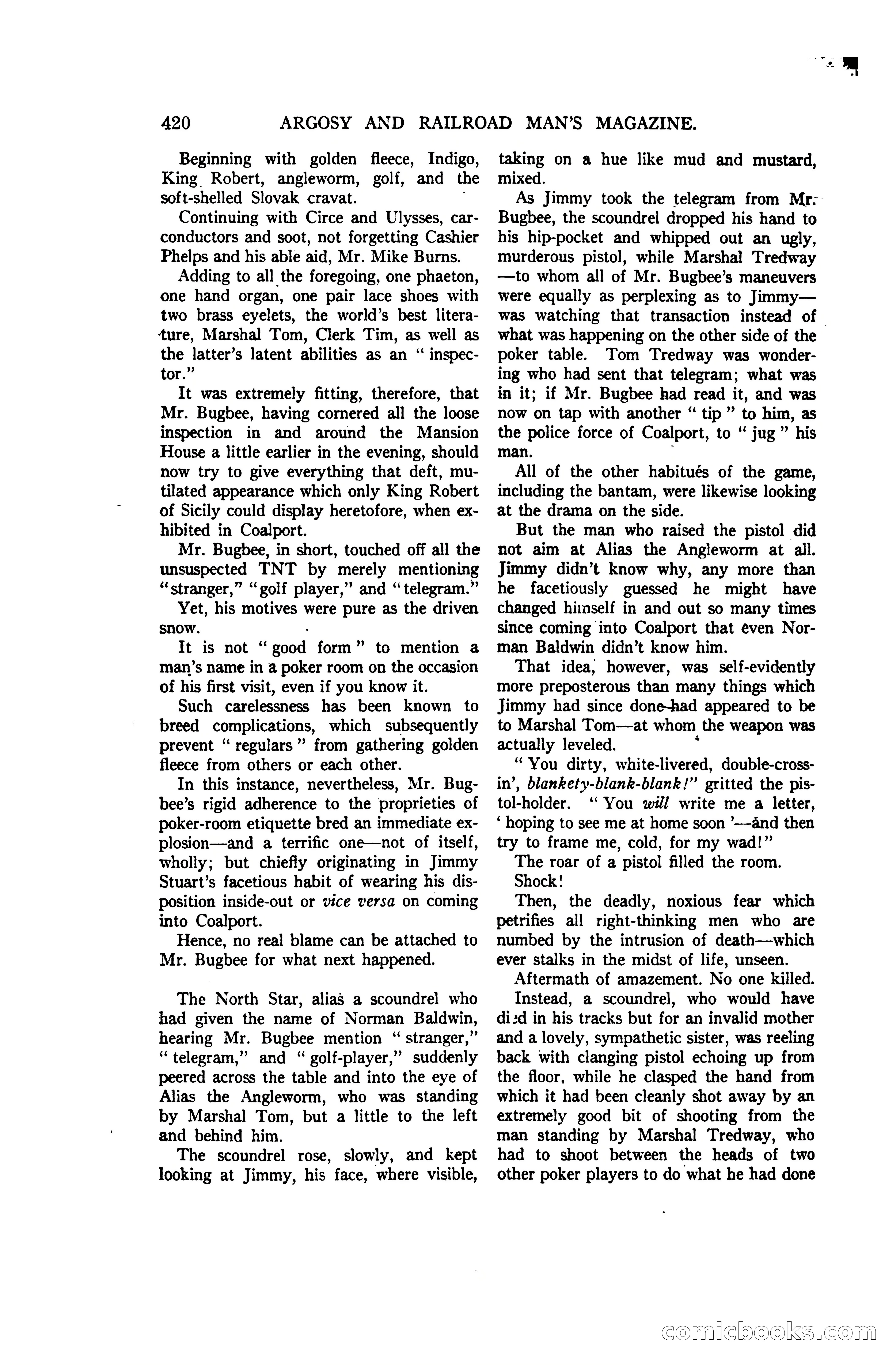 Argosy and Railroad Man's Magazine, Vol. 107 No. 3 — page 78 of 196