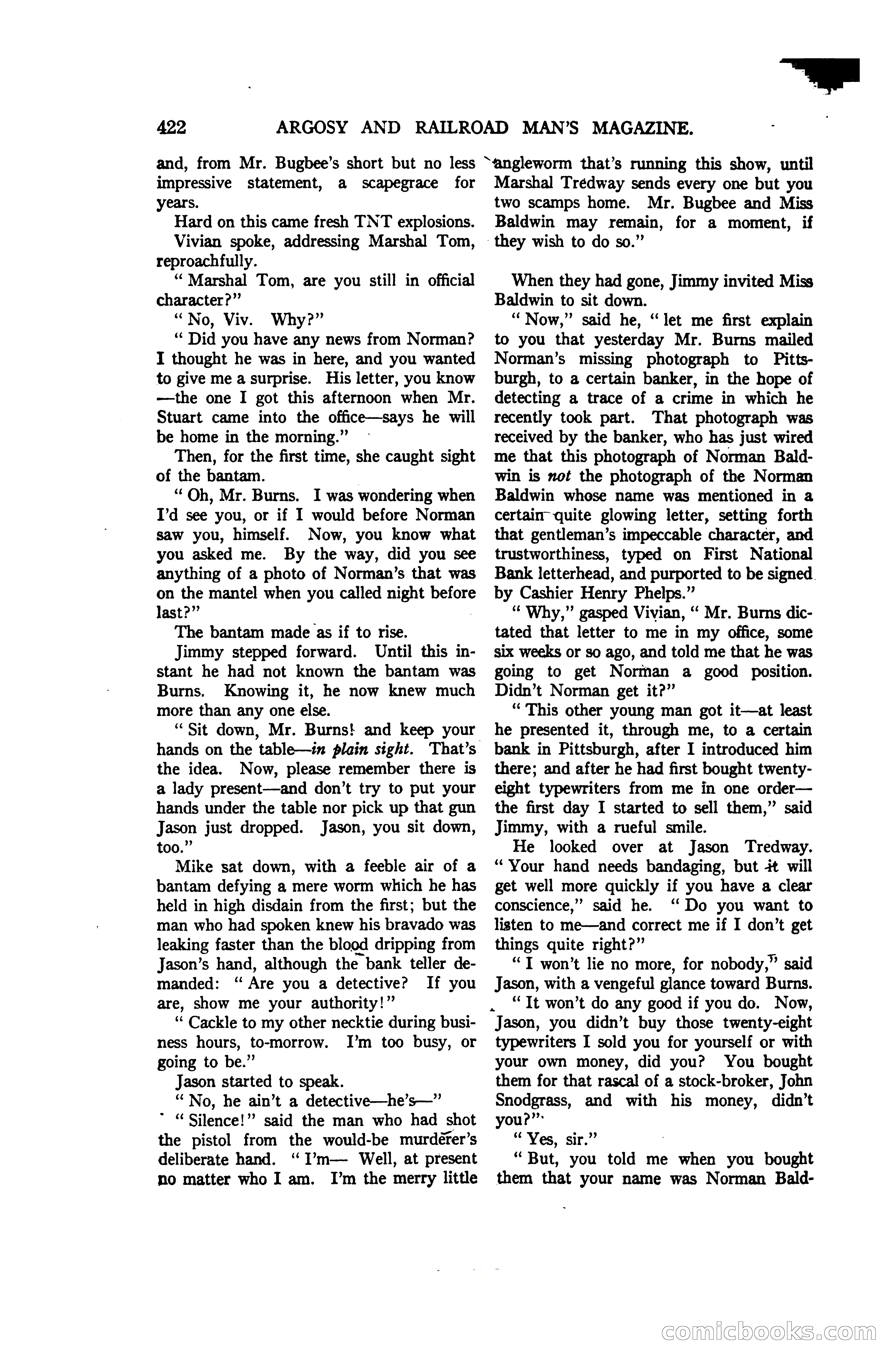 Argosy and Railroad Man's Magazine, Vol. 107 No. 3 — page 80 of 196