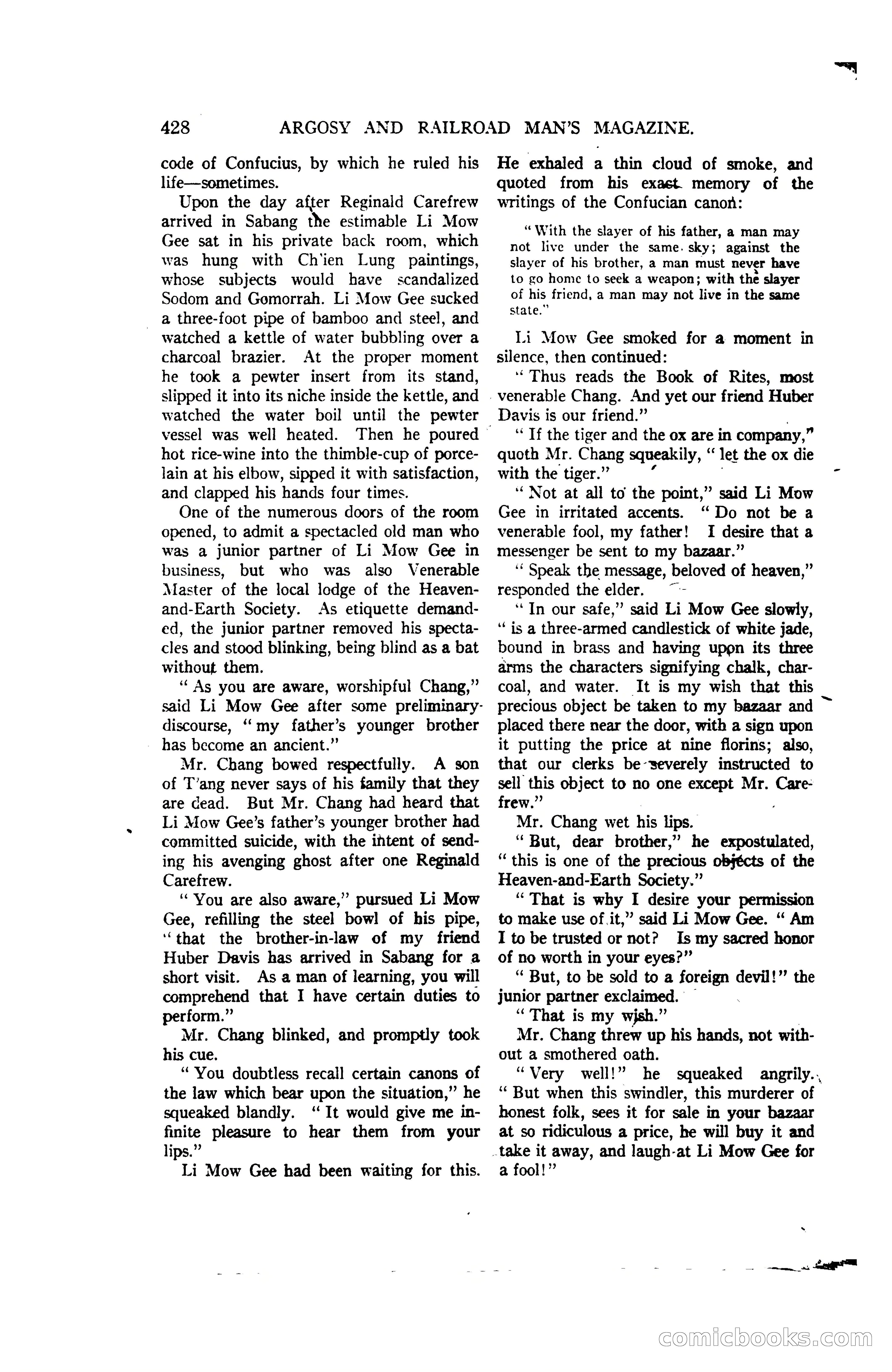 Argosy and Railroad Man's Magazine, Vol. 107 No. 3 — page 86 of 196
