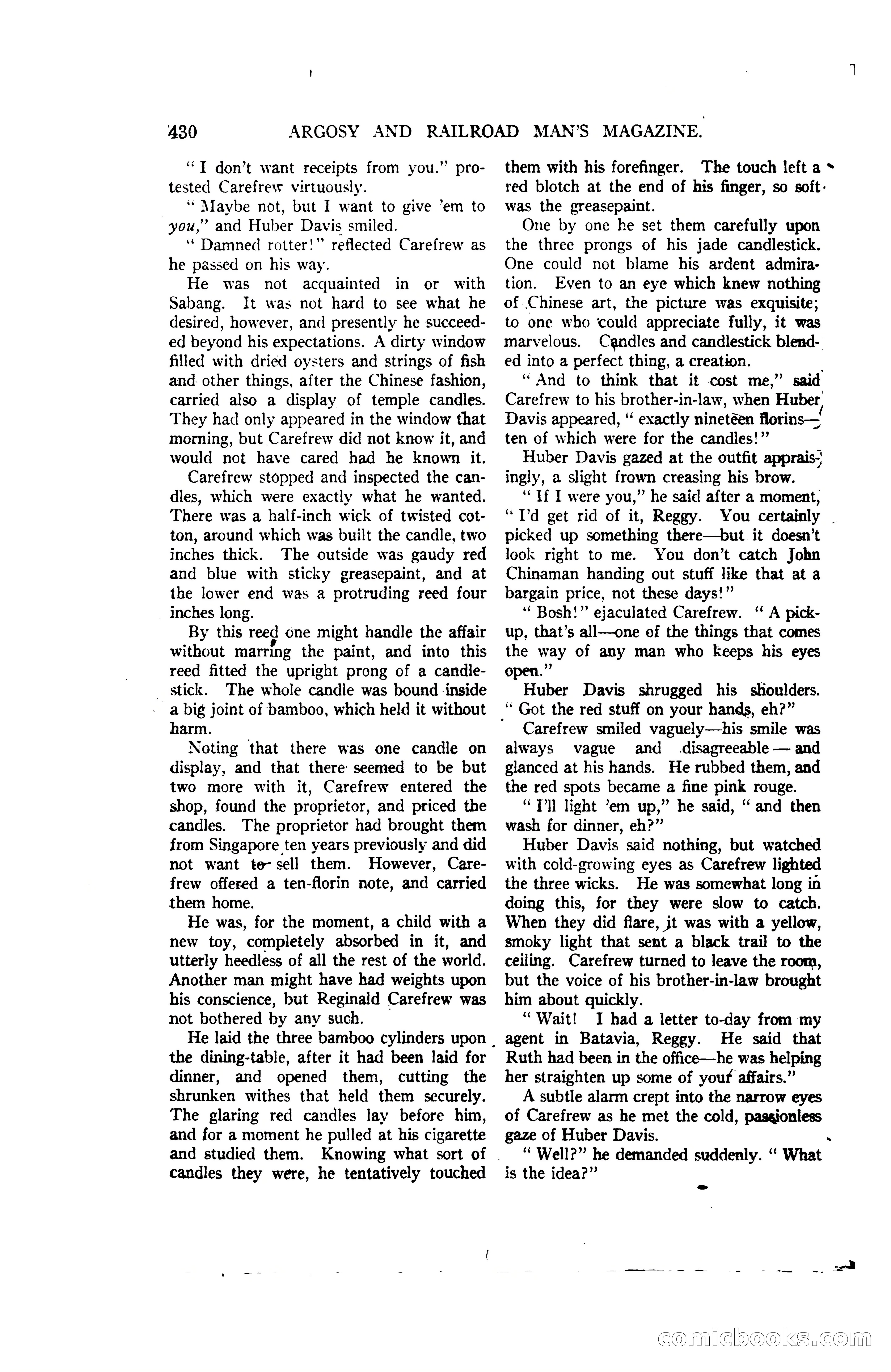 Argosy and Railroad Man's Magazine, Vol. 107 No. 3 — page 88 of 196