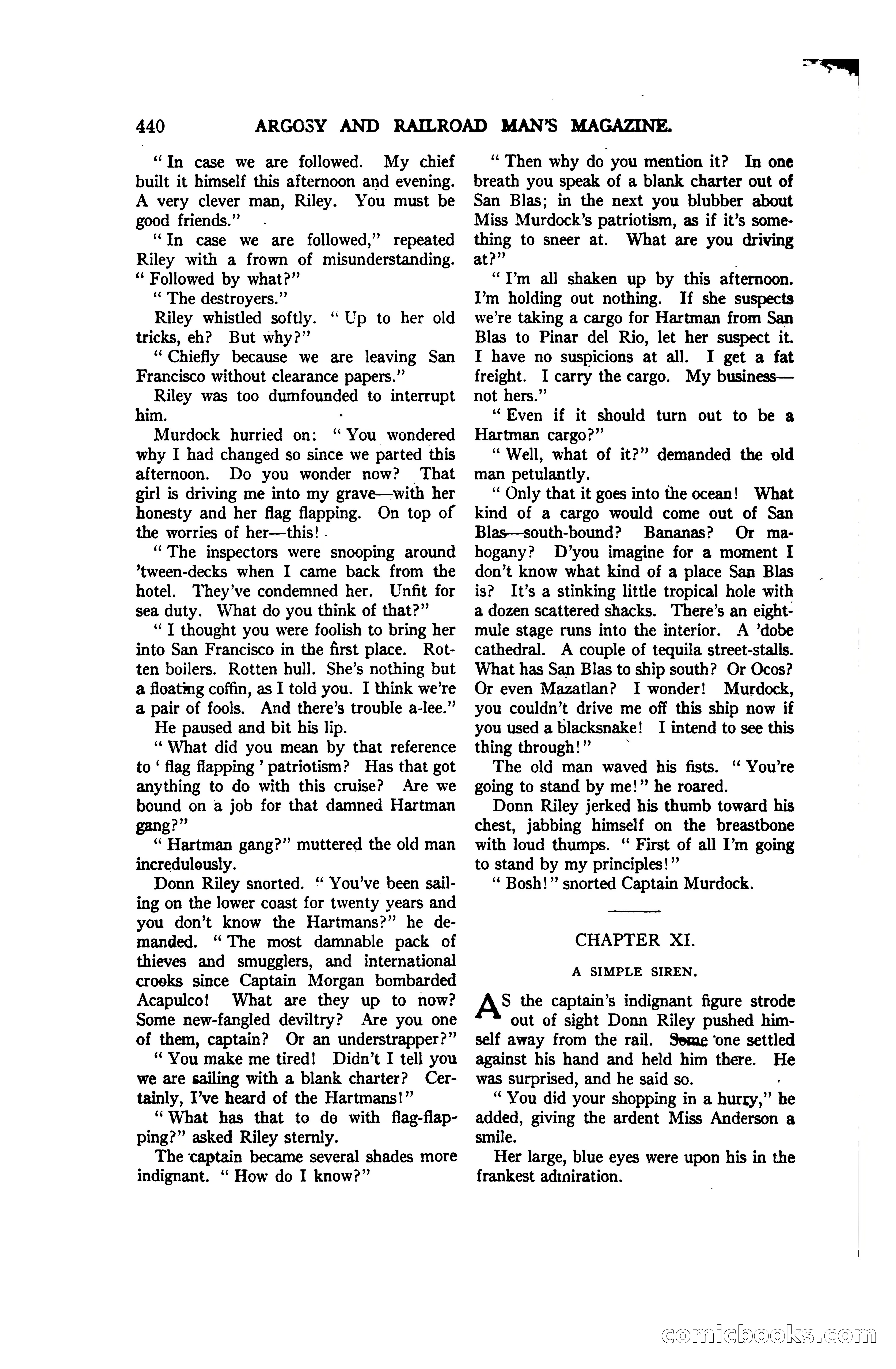 Argosy and Railroad Man's Magazine, Vol. 107 No. 3 — page 98 of 196