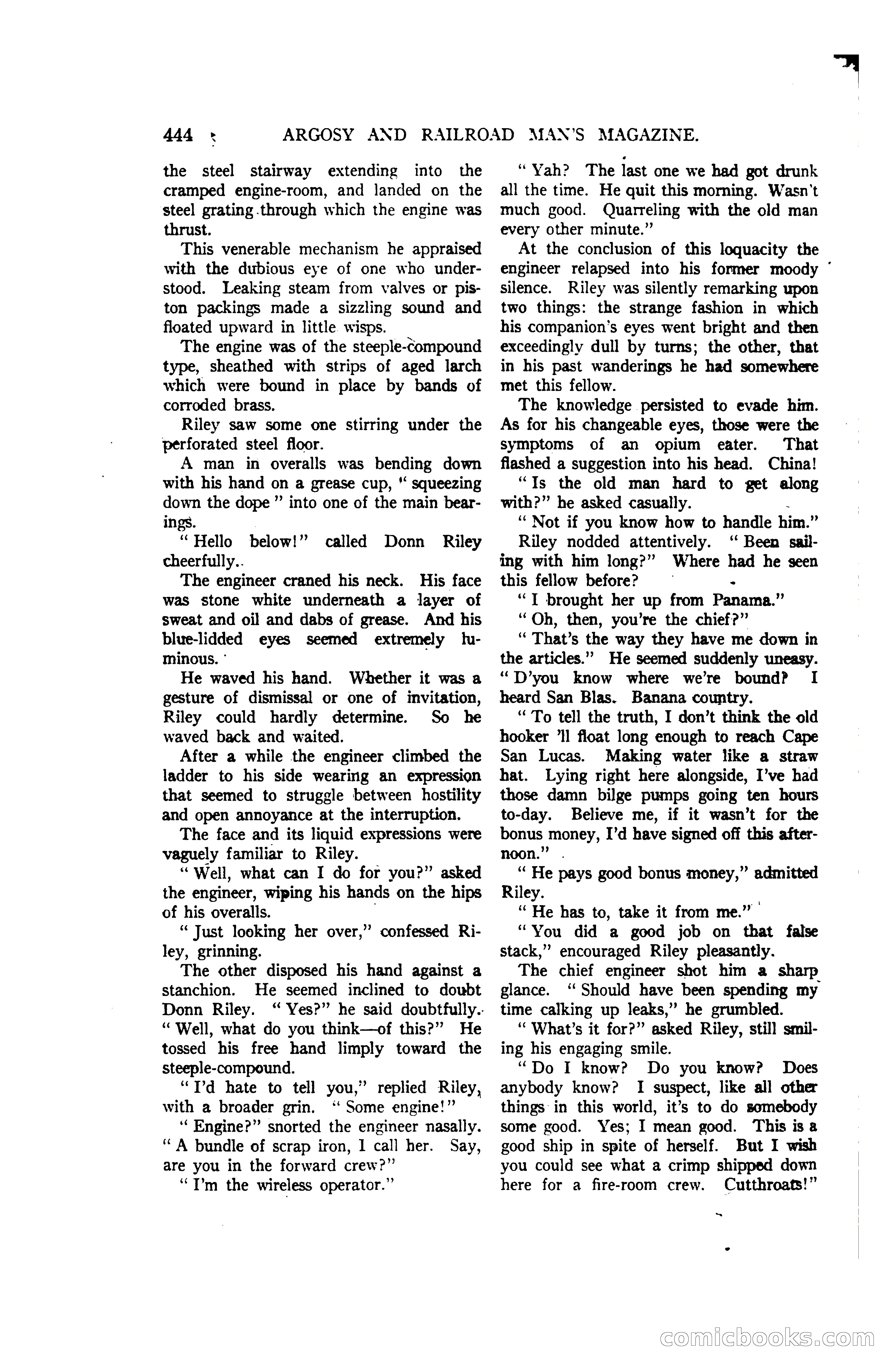 Argosy and Railroad Man's Magazine, Vol. 107 No. 3 — page 102 of 196