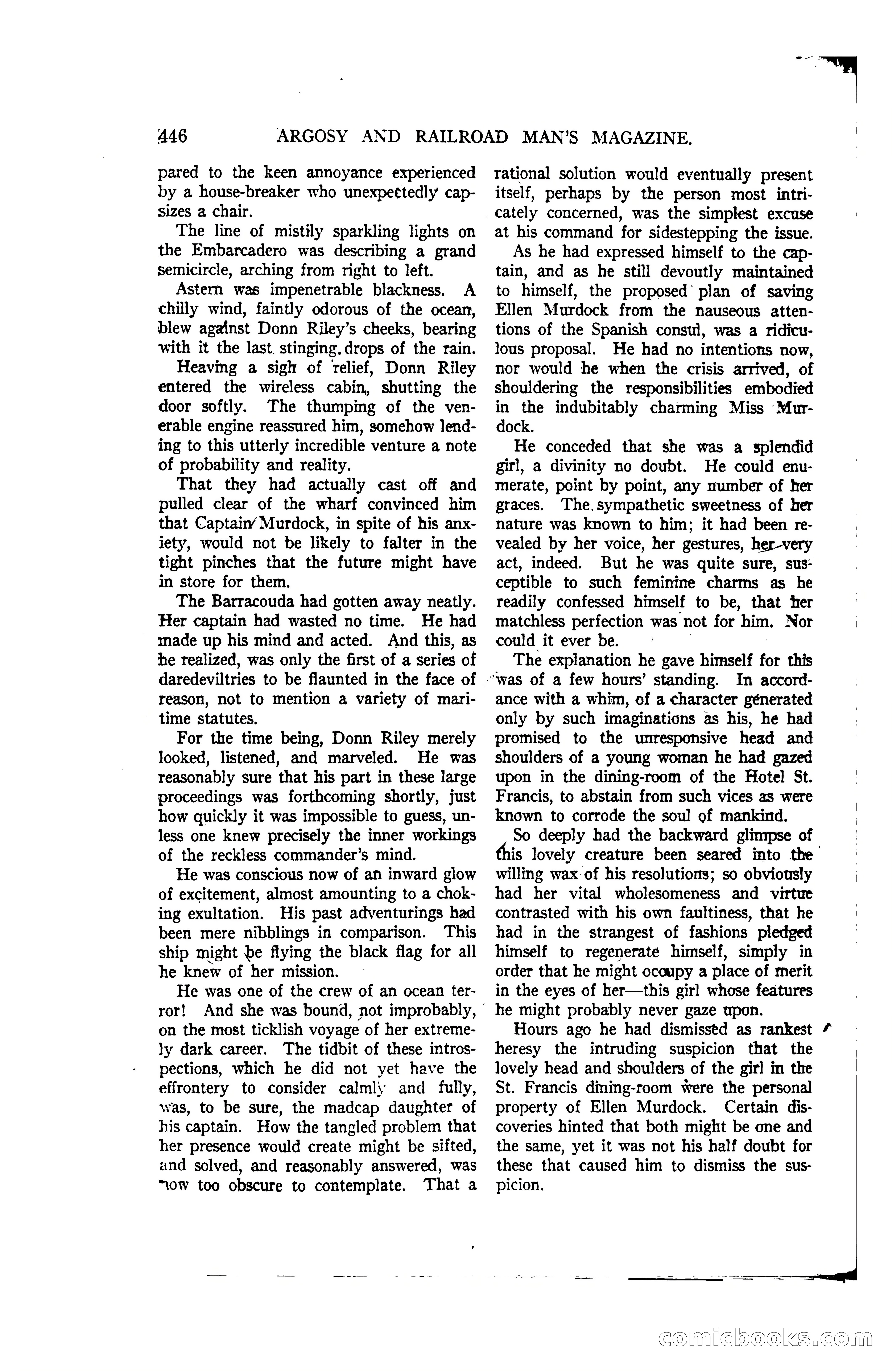 Argosy and Railroad Man's Magazine, Vol. 107 No. 3 — page 104 of 196