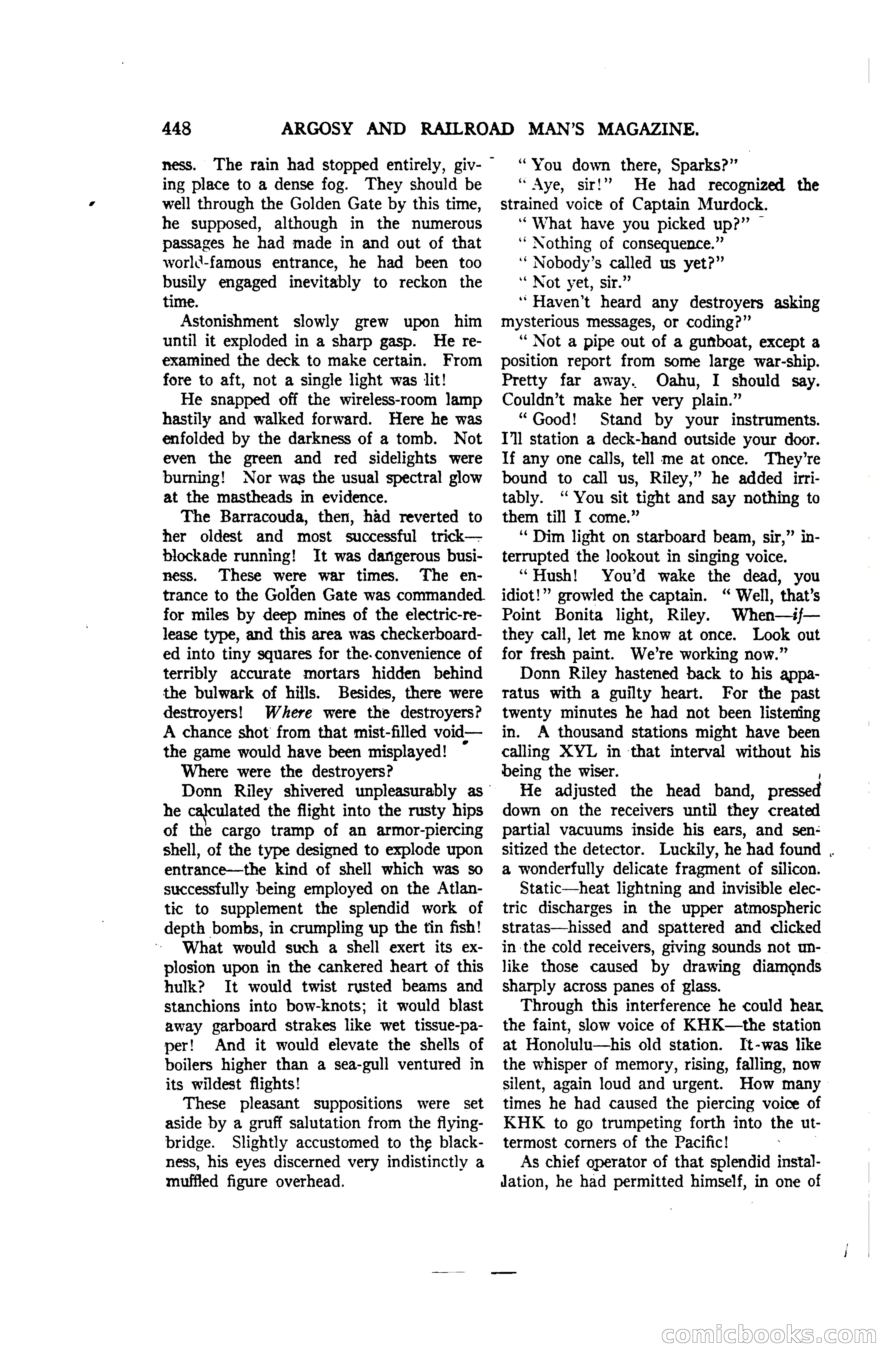 Argosy and Railroad Man's Magazine, Vol. 107 No. 3 — page 106 of 196