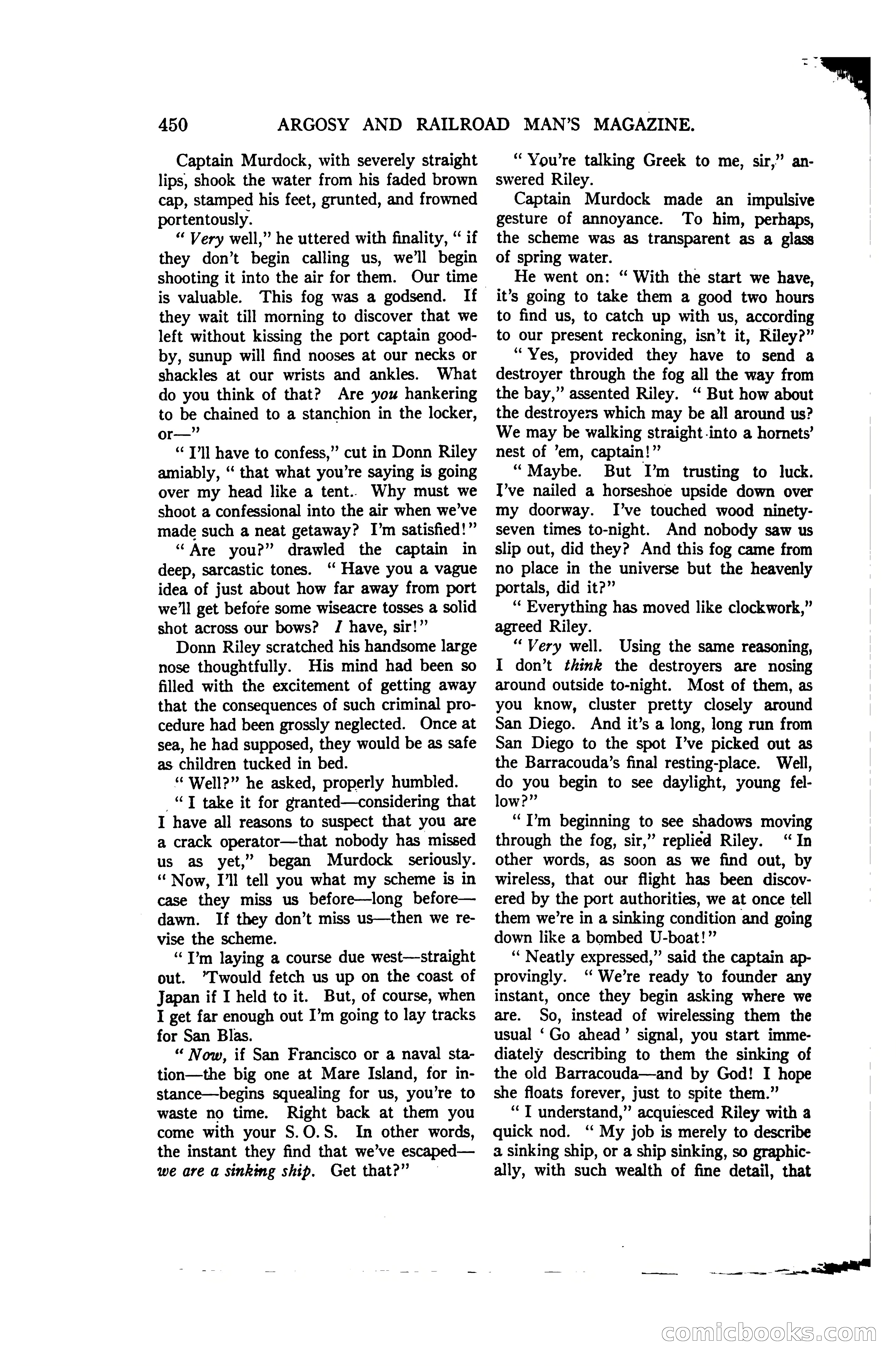 Argosy and Railroad Man's Magazine, Vol. 107 No. 3 — page 108 of 196