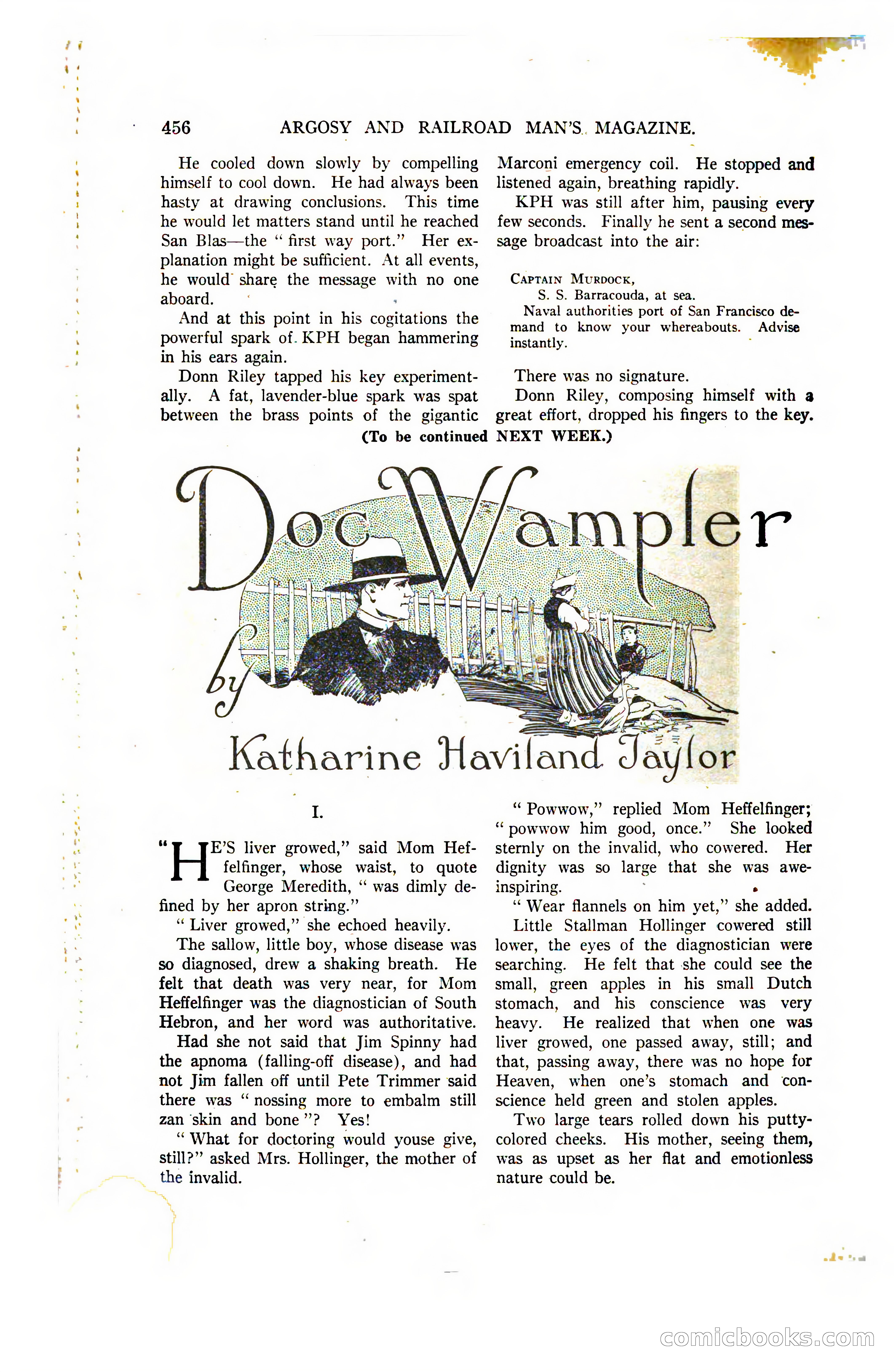 Argosy and Railroad Man's Magazine, Vol. 107 No. 3 — page 114 of 196