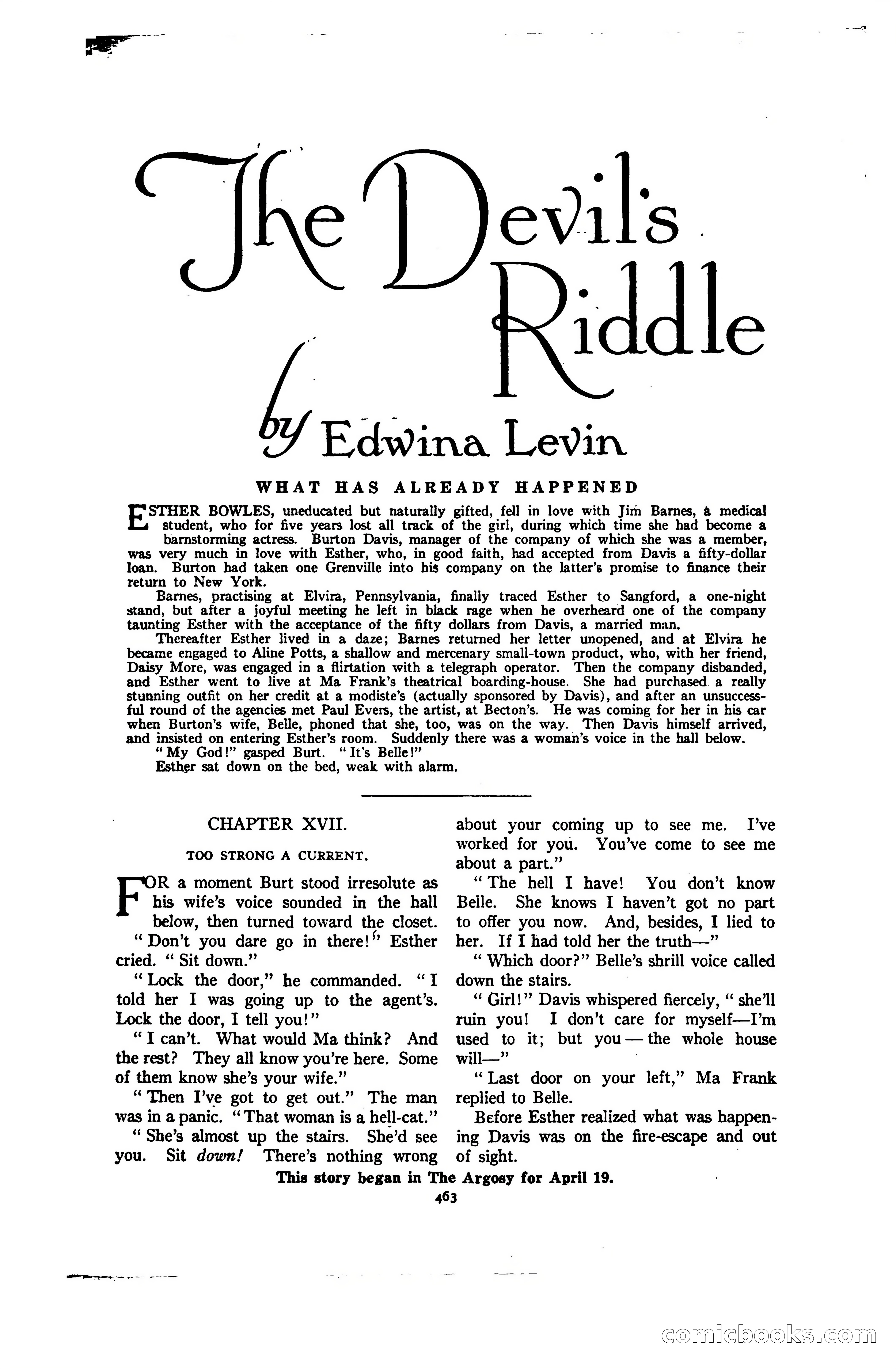 Argosy and Railroad Man's Magazine, Vol. 107 No. 3 — page 121 of 196