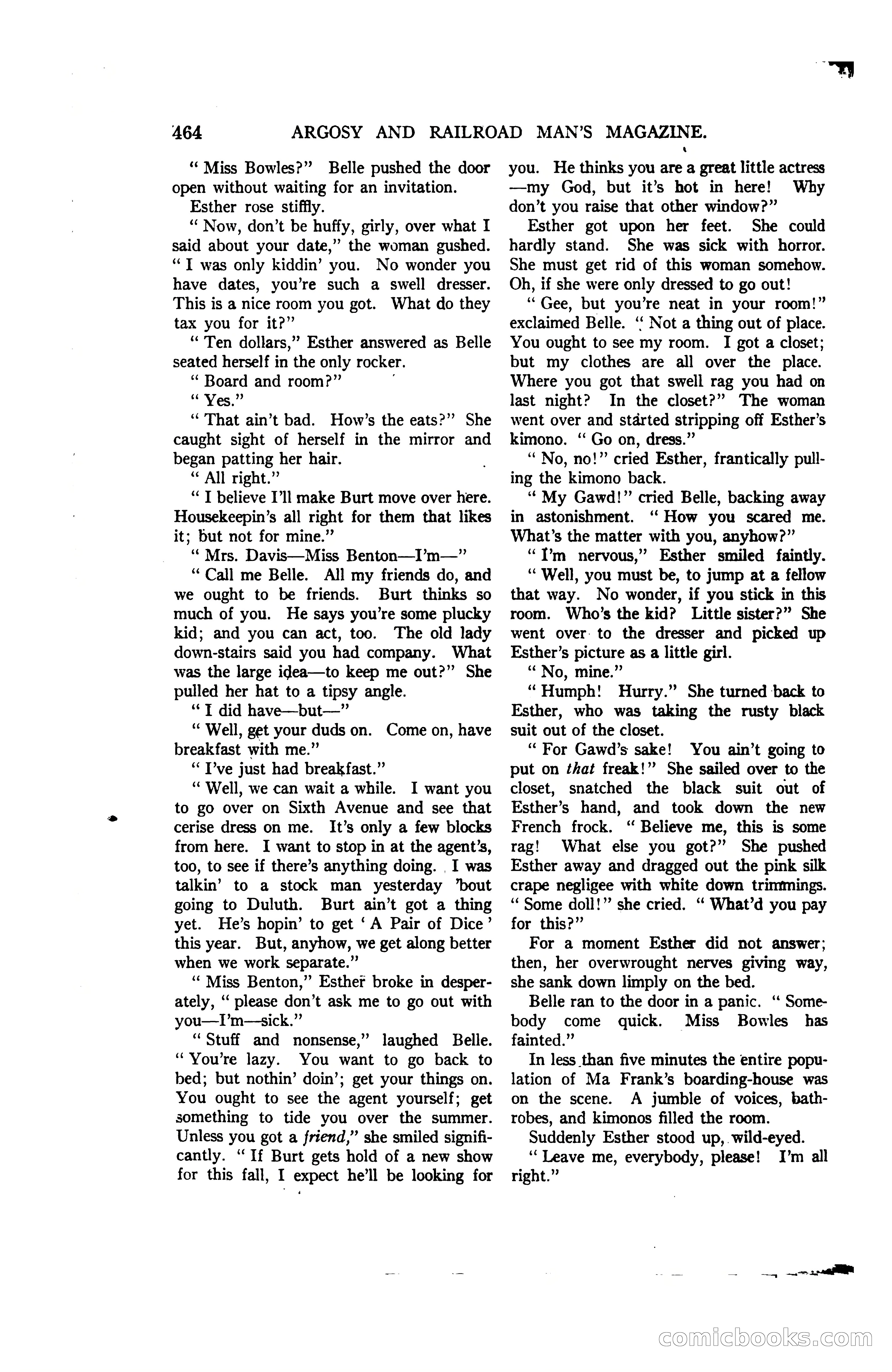 Argosy and Railroad Man's Magazine, Vol. 107 No. 3 — page 122 of 196