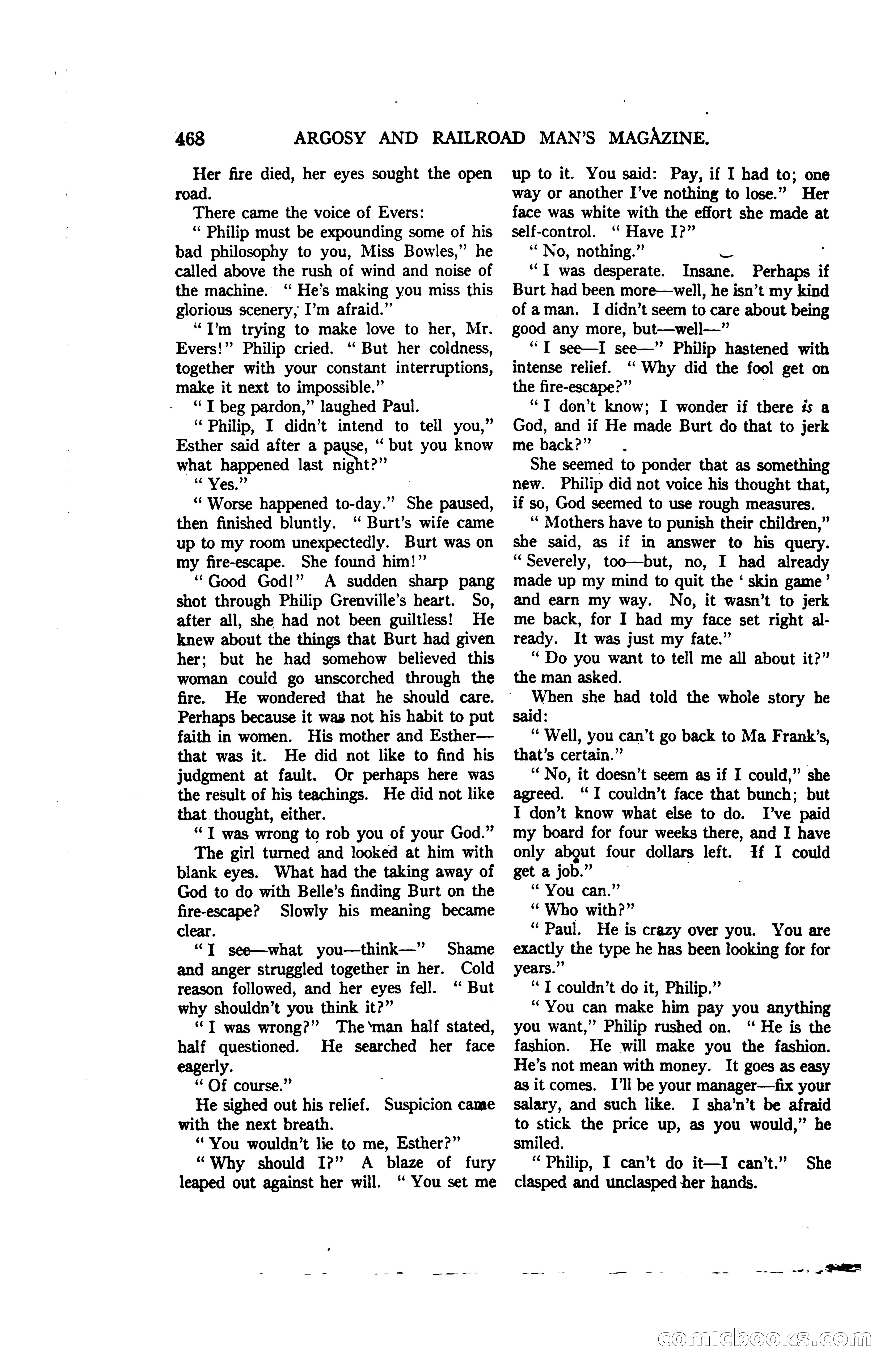 Argosy and Railroad Man's Magazine, Vol. 107 No. 3 — page 126 of 196