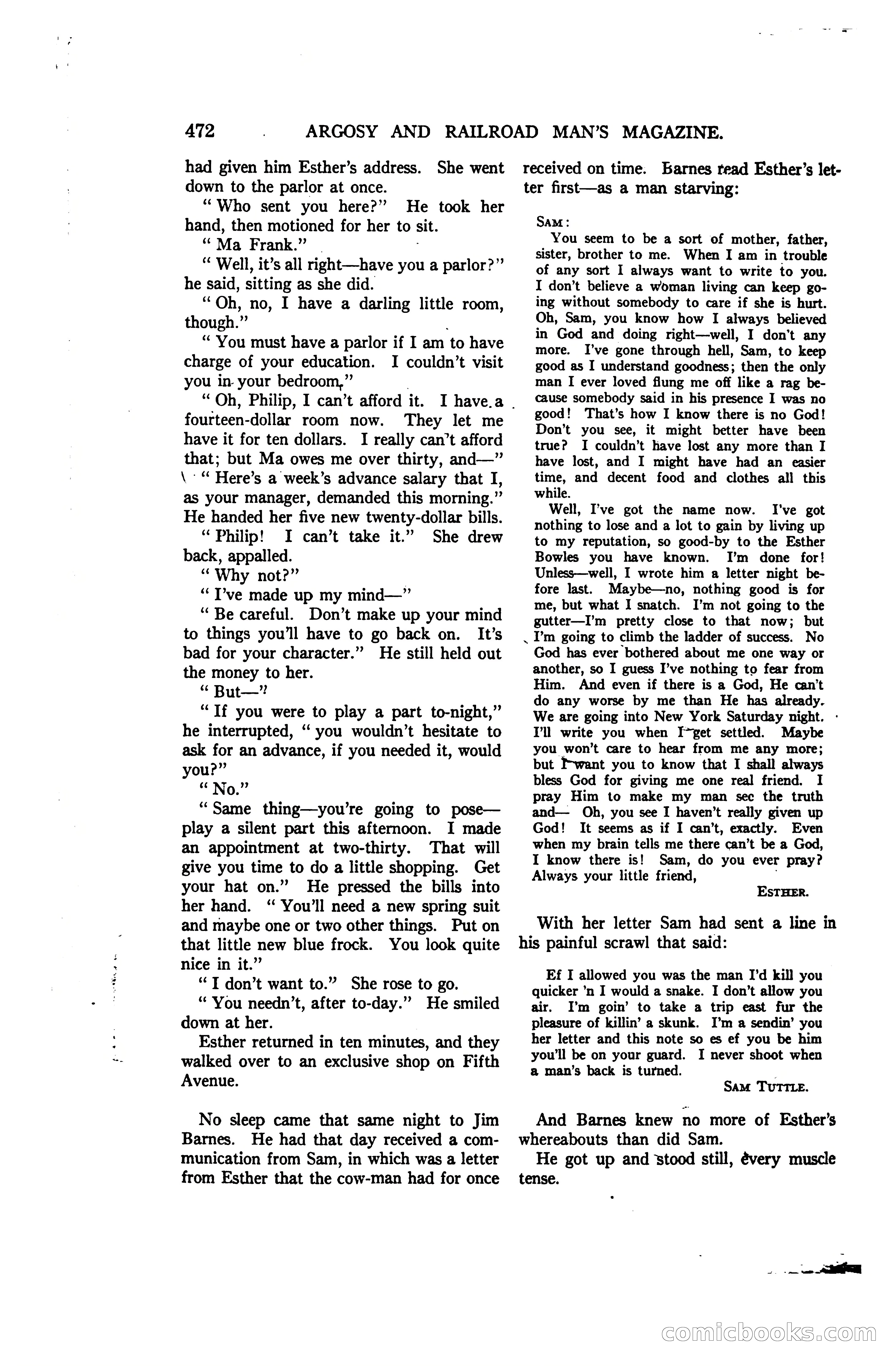 Argosy and Railroad Man's Magazine, Vol. 107 No. 3 — page 130 of 196